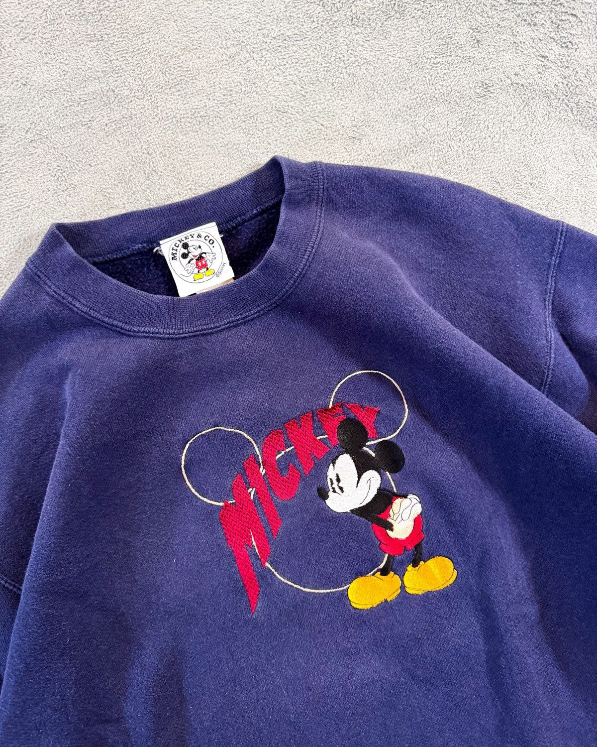 Mickey & Co. Vintage 90s Mickey Mouse Yellow Boots Sweatshirt Size US M / EU 48-50 / 2 - 3 Thumbnail
