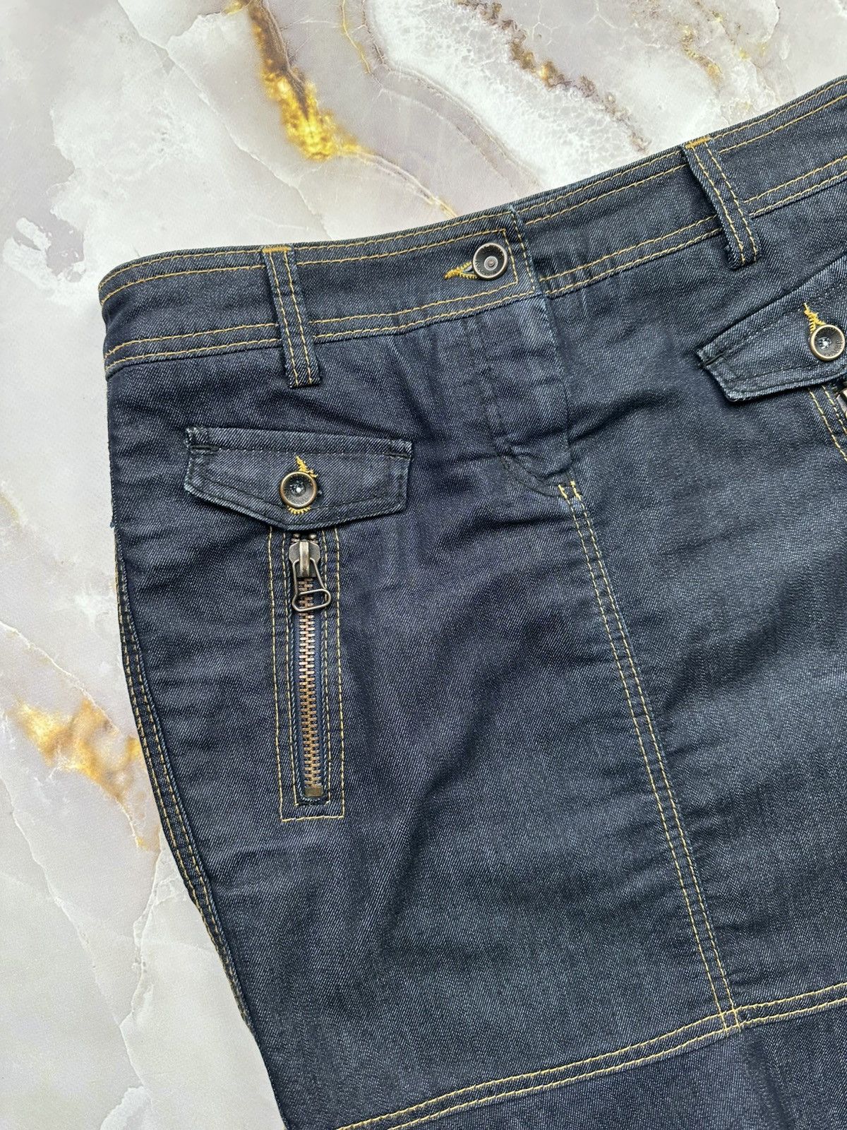 Armani Armani Jeans Knee Length Skirt Size 26" / US 2 / IT 38 - 5 Thumbnail