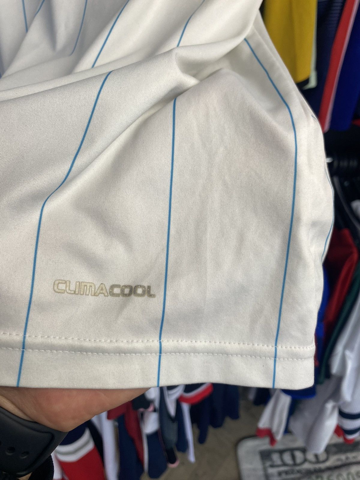 Adidas 2009/10 ADIDAS OLYMPIQUE MARSEILLE SOCCER FOOTBALL JERSEY Size US L / EU 52-54 / 3 - 10 Thumbnail