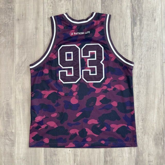 Bape BAPE Purple camo basketball tank top a bathing ape Size US S / EU 44-46 / 1 - 2 Thumbnail