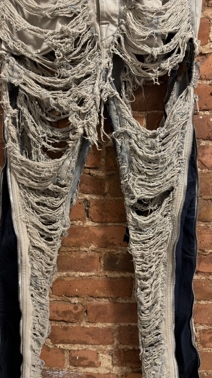 Rick Owens BNWT Rick Owens shredded bolan banana Size US 30 / EU 46 - 4 Thumbnail