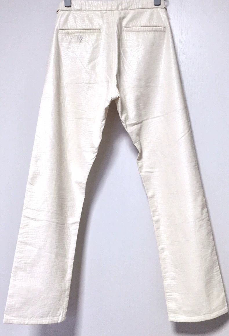 Comme des Garcons Cream Faux Crocodile Skin Pants-2505 Size US 28 / EU 44 - 6 Thumbnail