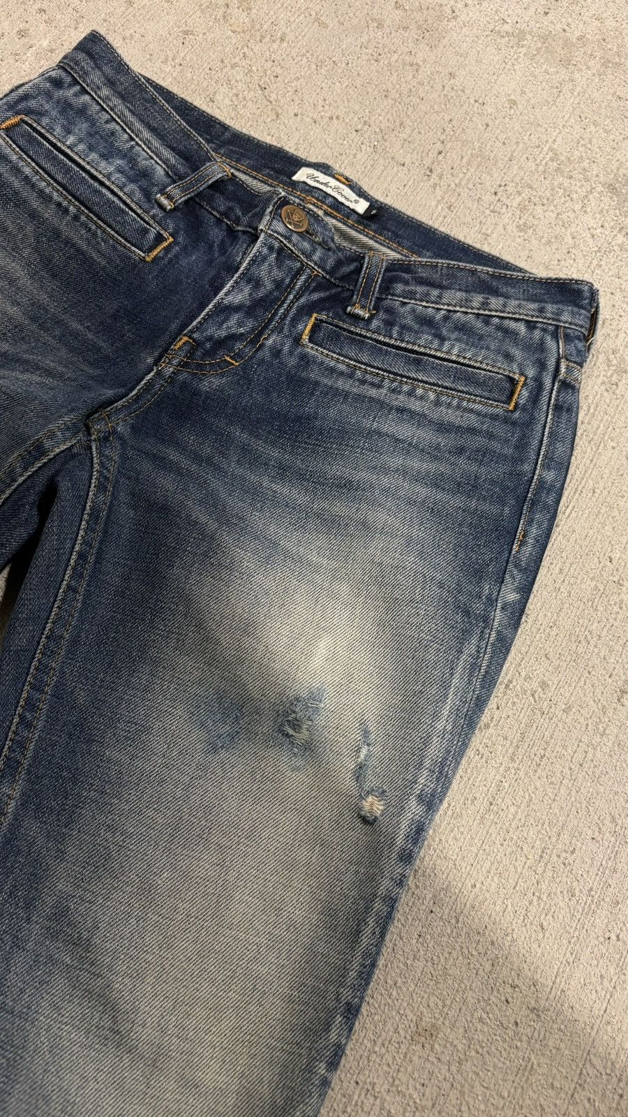 Undercover Undercover AW2004 But Beautiful Lace Print Denim Size 26" / US 2 / IT 38 - 4 Thumbnail