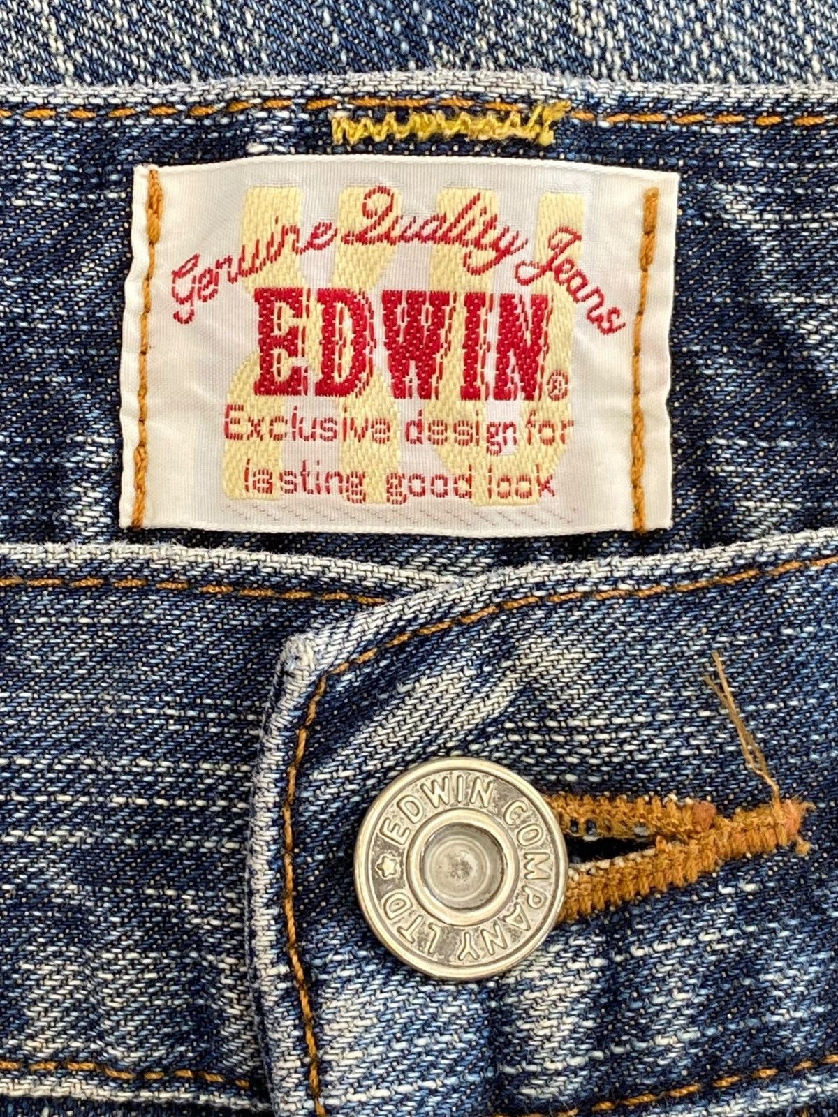 Edwin Edwin Vintage Mud Wash Whiskered Style Loose Jeans Size US 34 / EU 50 - 10 Thumbnail