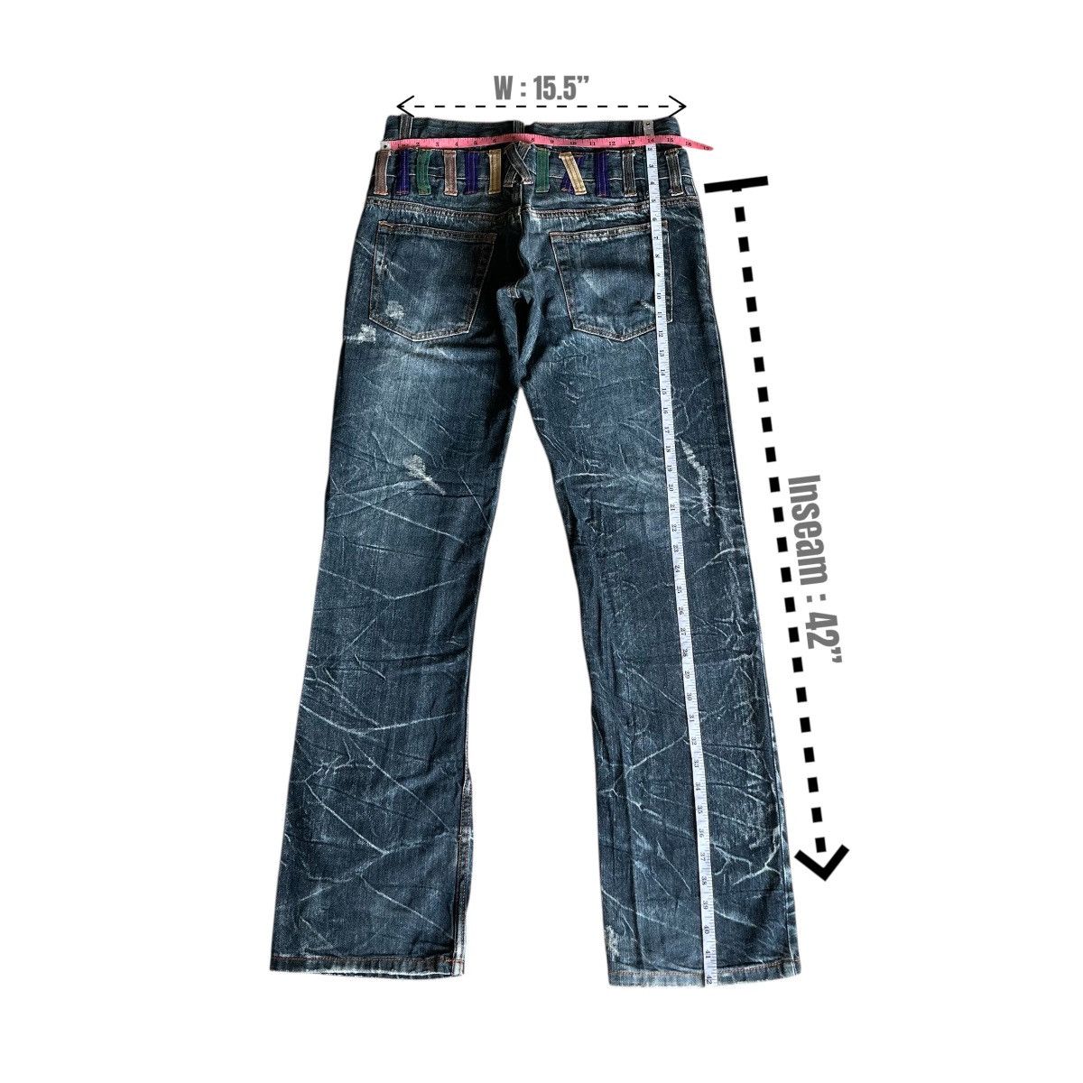 If Six Was Nine Vtg DoubleWaist Nylaus Japanese Jeans Ifsixwasnine LGB style Size US 31 - 3 Thumbnail