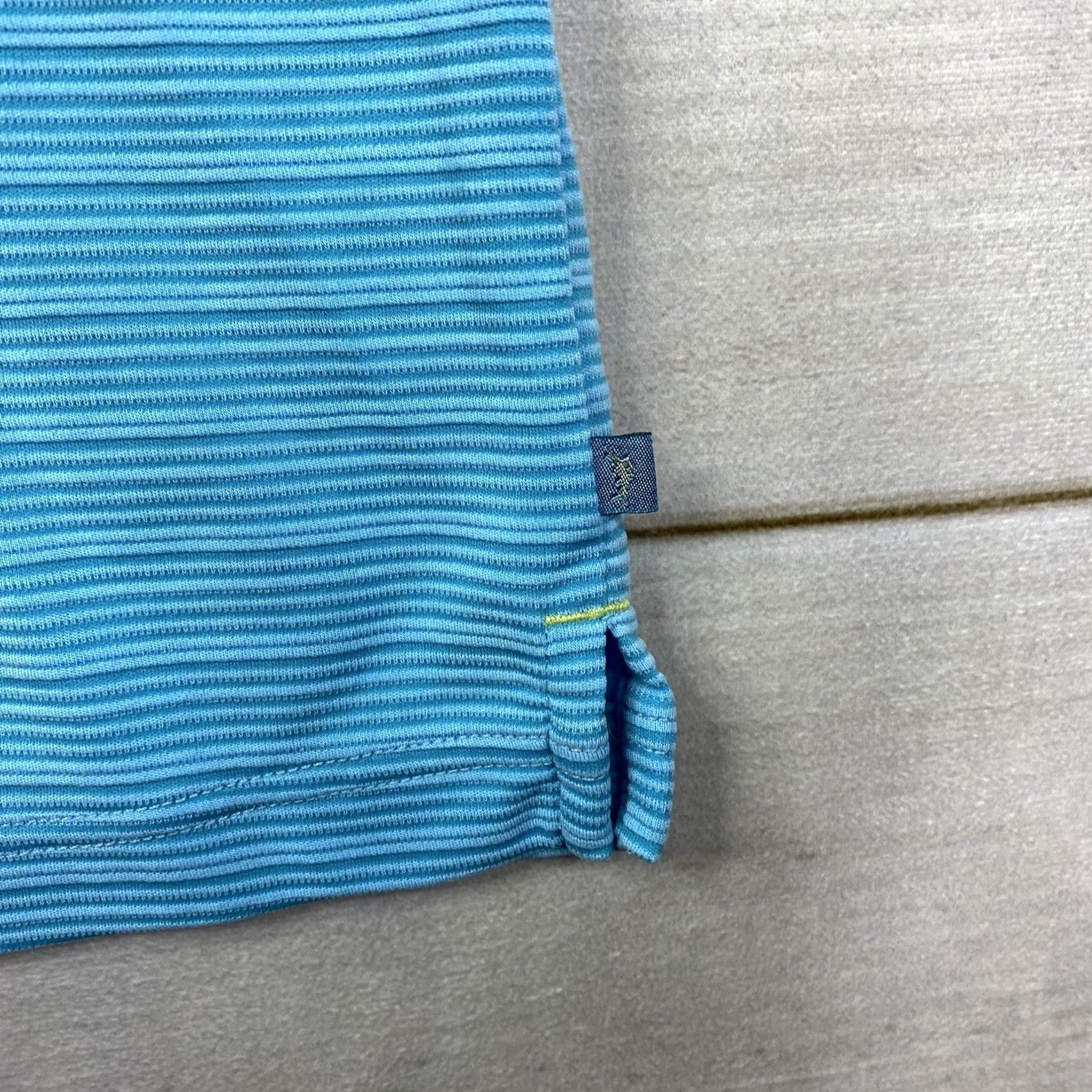 Tommy Bahama Tommy Bahama Shirt Mens Medium Blue Polo Golf Hawaiian 1/4 Button Up Camp Beach Shirt Size US M / EU 48-50 / 2 - 7 Thumbnail