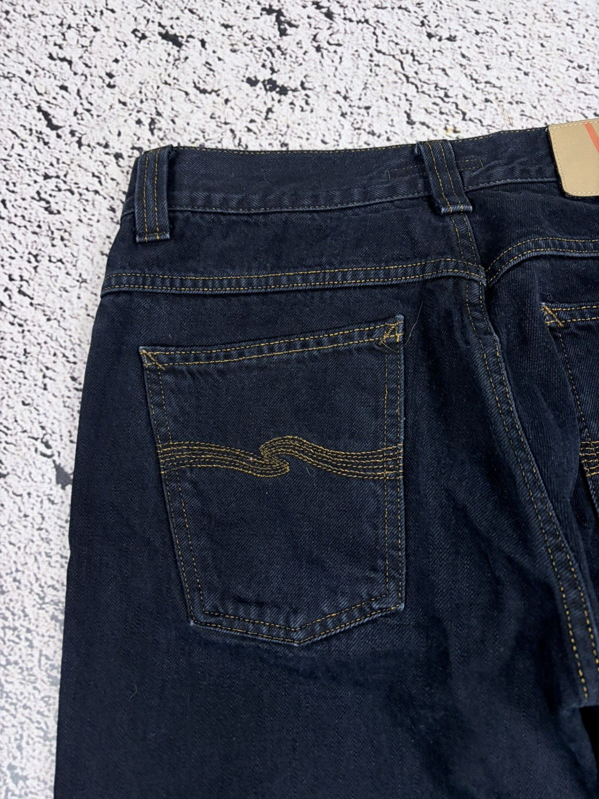 Nudie Jeans Nudie Jeans Black Contrast Stitch Denim Pants 30 Size US 30 / EU 46 - 10 Thumbnail