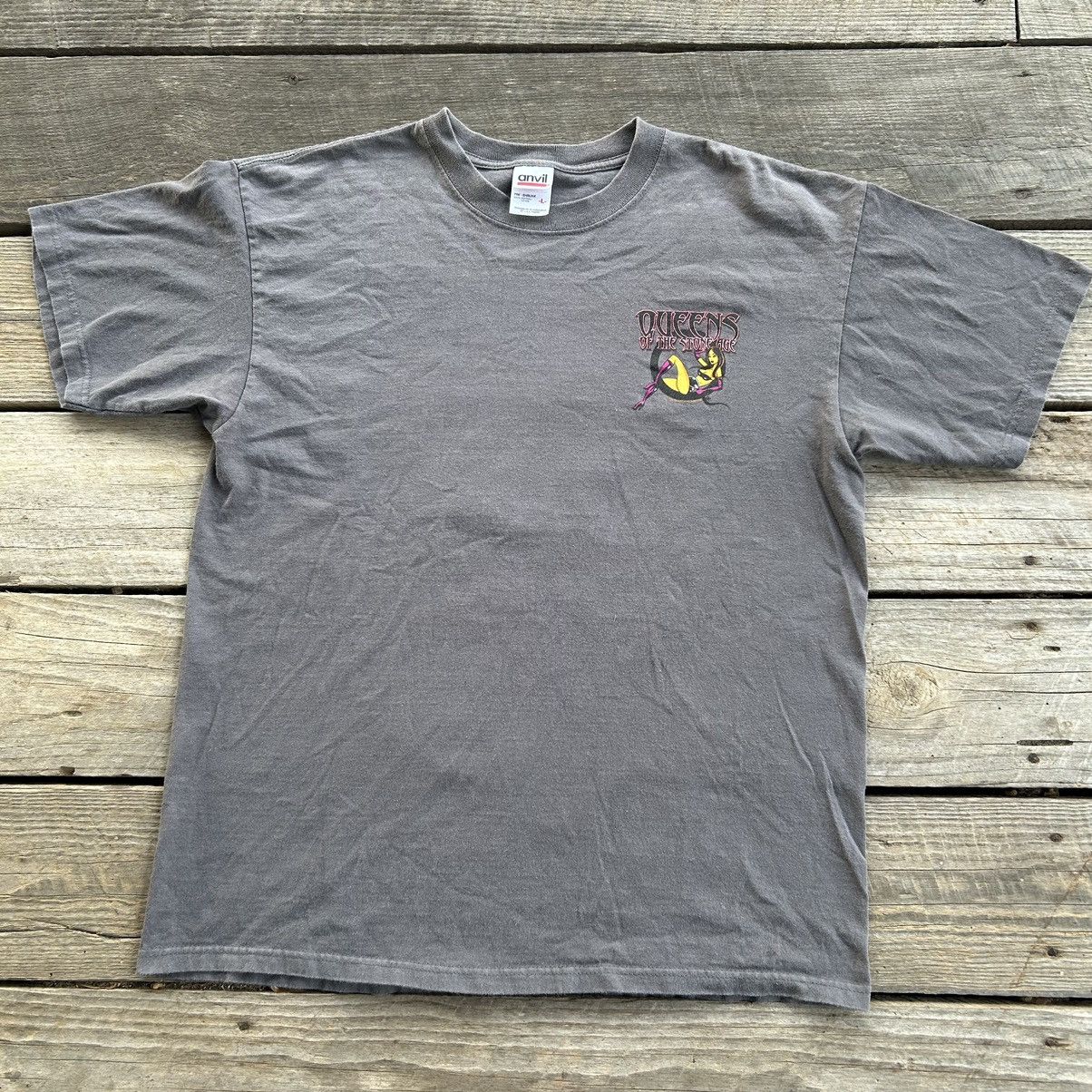 Band Tees Vintage 2002 Queens Of The Stone Age Tour Band T Shirt Size US L / EU 52-54 / 3 - 4 Thumbnail