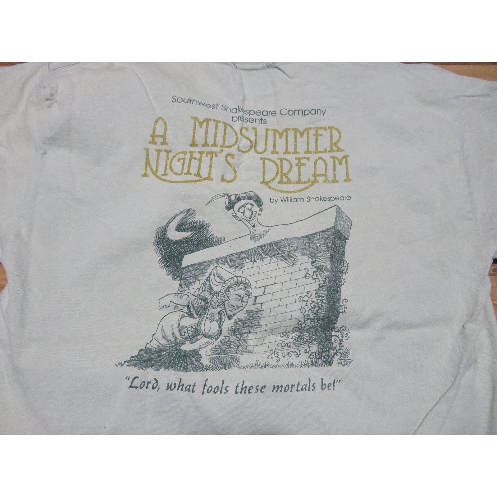 AAA Shakespeare A Midsummers Night Dream Green Mike Ritter Sz L Size US L / EU 52-54 / 3 - 2 Thumbnail