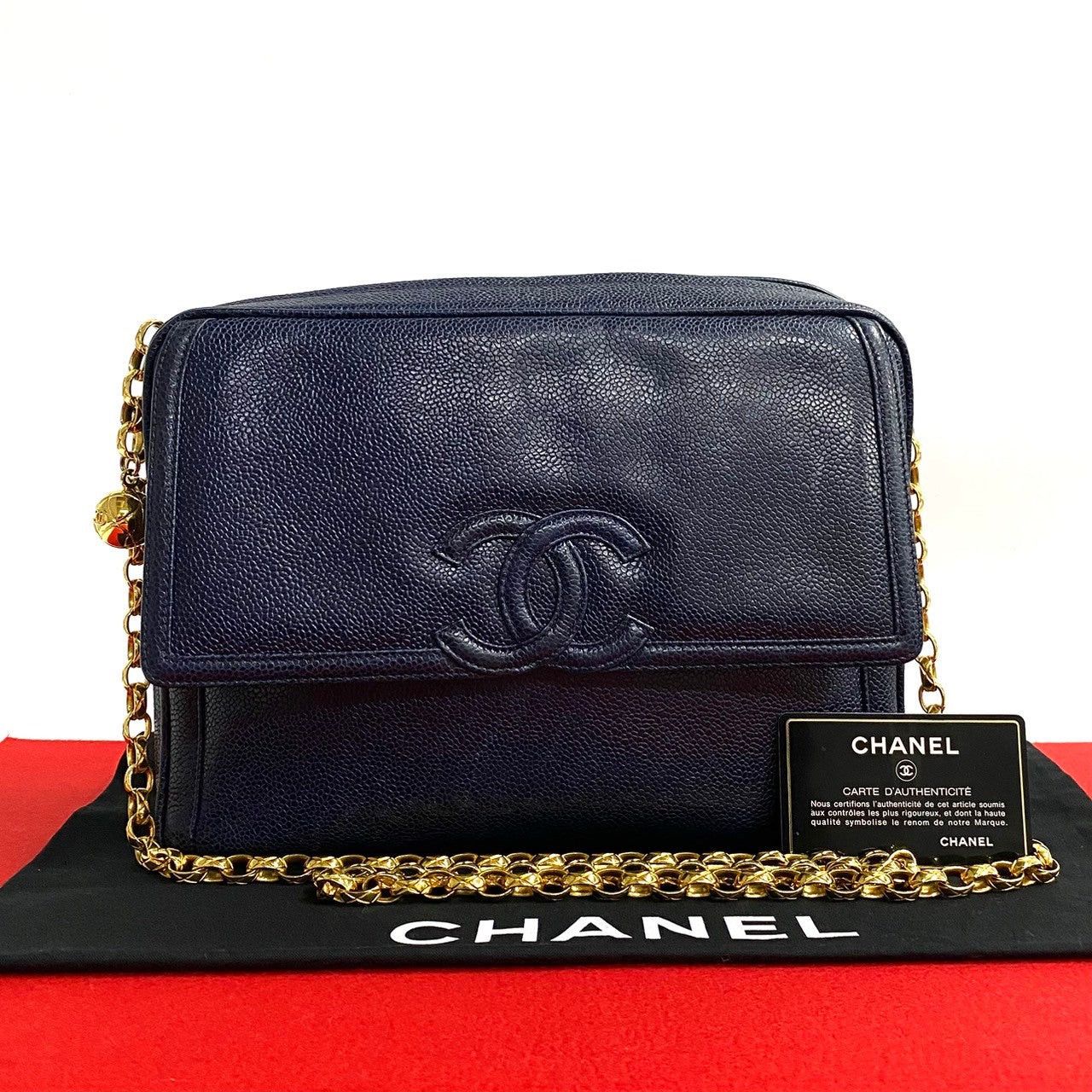 Chanel Chanel Shoulder Bag Blue Leather Size ONE SIZE - 1 Thumbnail
