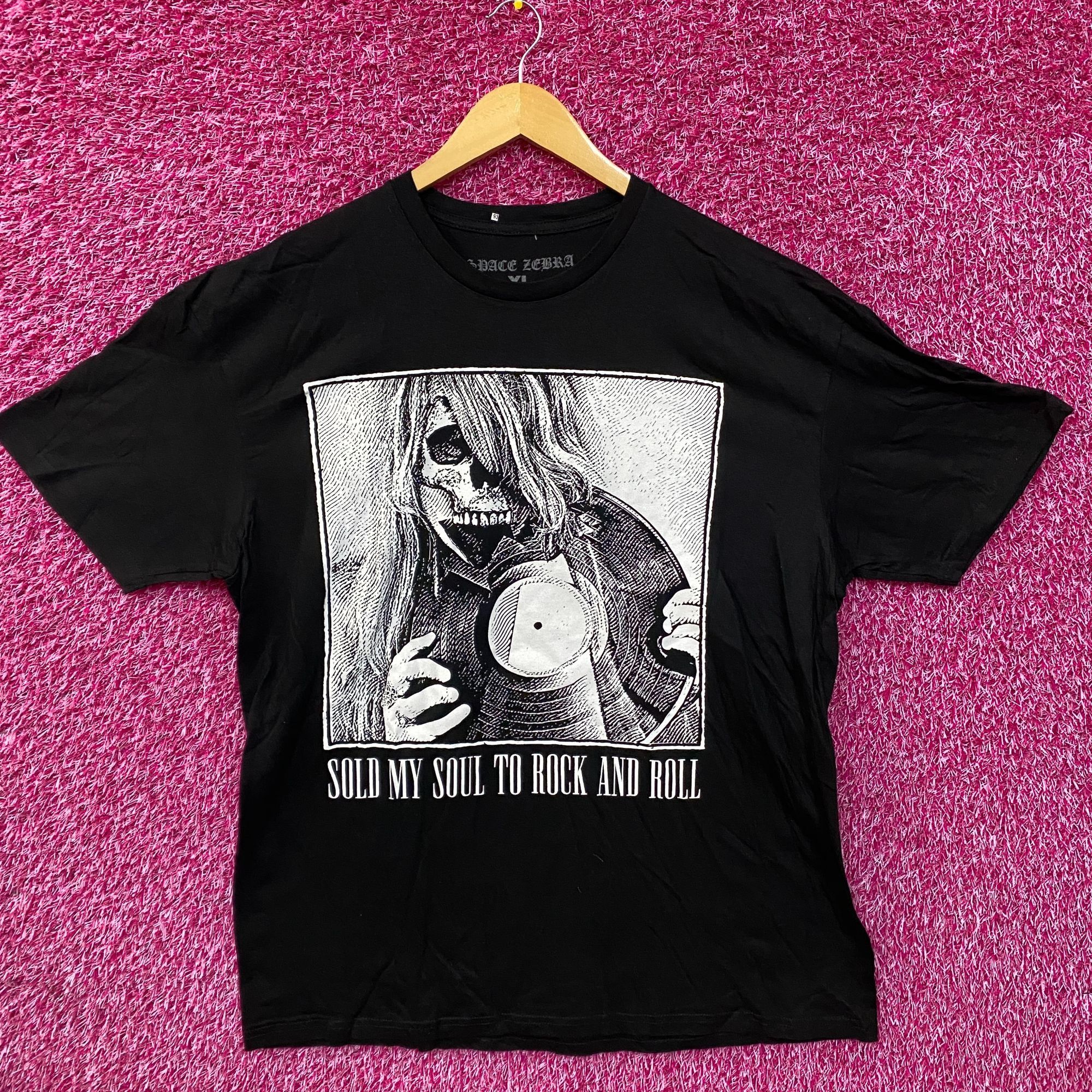 Band Tees Space Zebra Sold My Soul Graphic Design T-Shirt XL Size US XL / EU 56 / 4 - 1 Thumbnail