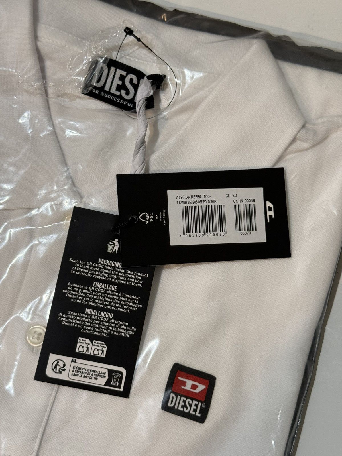 Diesel Diesel polo Smith with patch logo US L Size US L / EU 52-54 / 3 - 3 Thumbnail