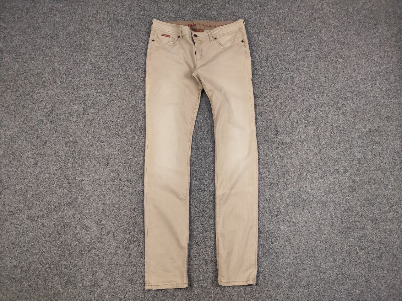 Dolce & Gabbana Vintage 90's Dolce & Gabbana amazing Beige denim tight Jeans Size 30" / US 8 / IT 44 - 12 Thumbnail