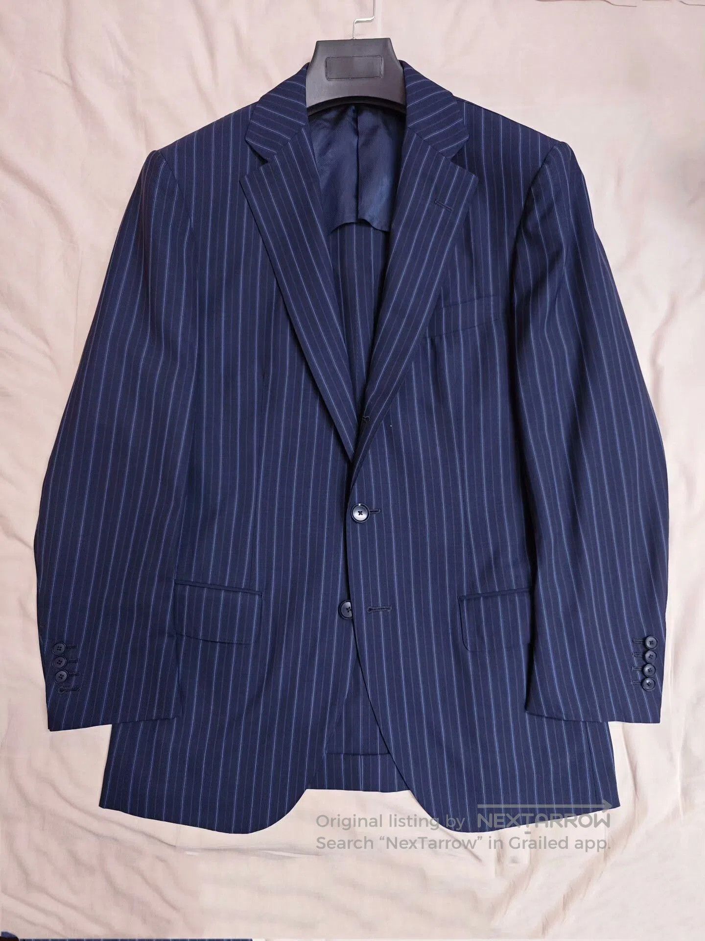 Loro Piana Custom Italian Wool Blazer with Stripes. Size US M / EU 48-50 / 2 - 5 Thumbnail