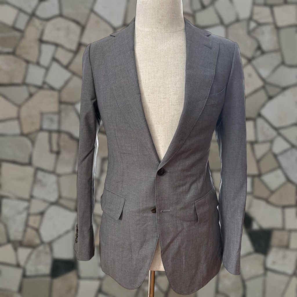 Vintage MUSIKA FRERE Grey jacket Classic Wool Mens Blazer Tuxedos Sz 40 Size 40R - 1 Thumbnail