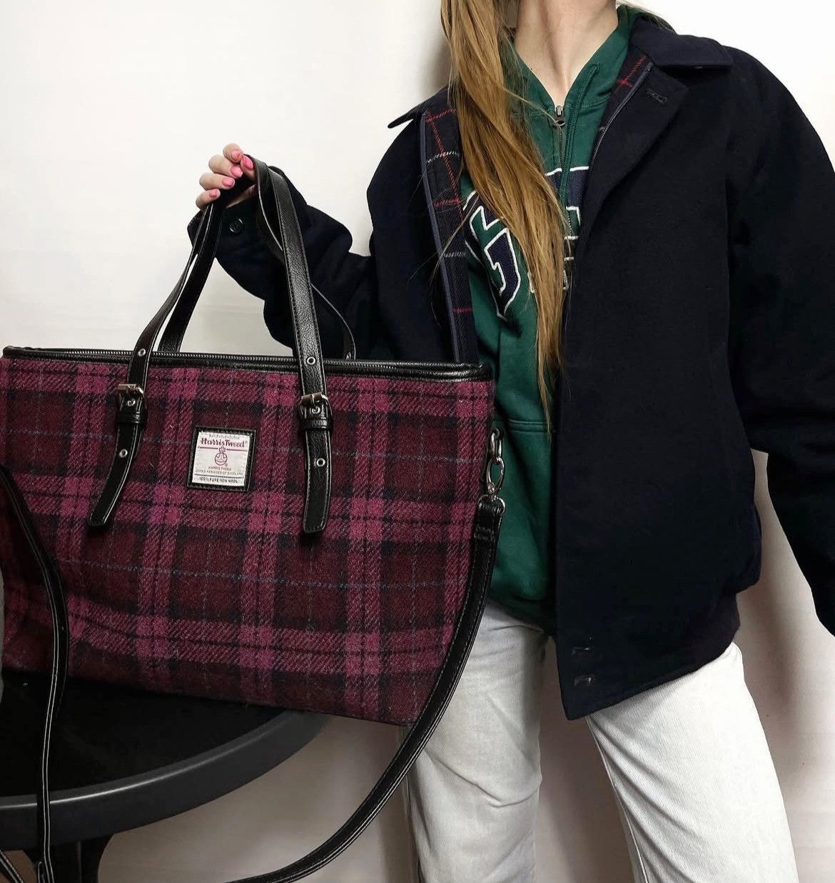 Harris Tweed Bag Harris tweed Ladies Tote With Shoulder Strap Size ONE SIZE - 5 Thumbnail
