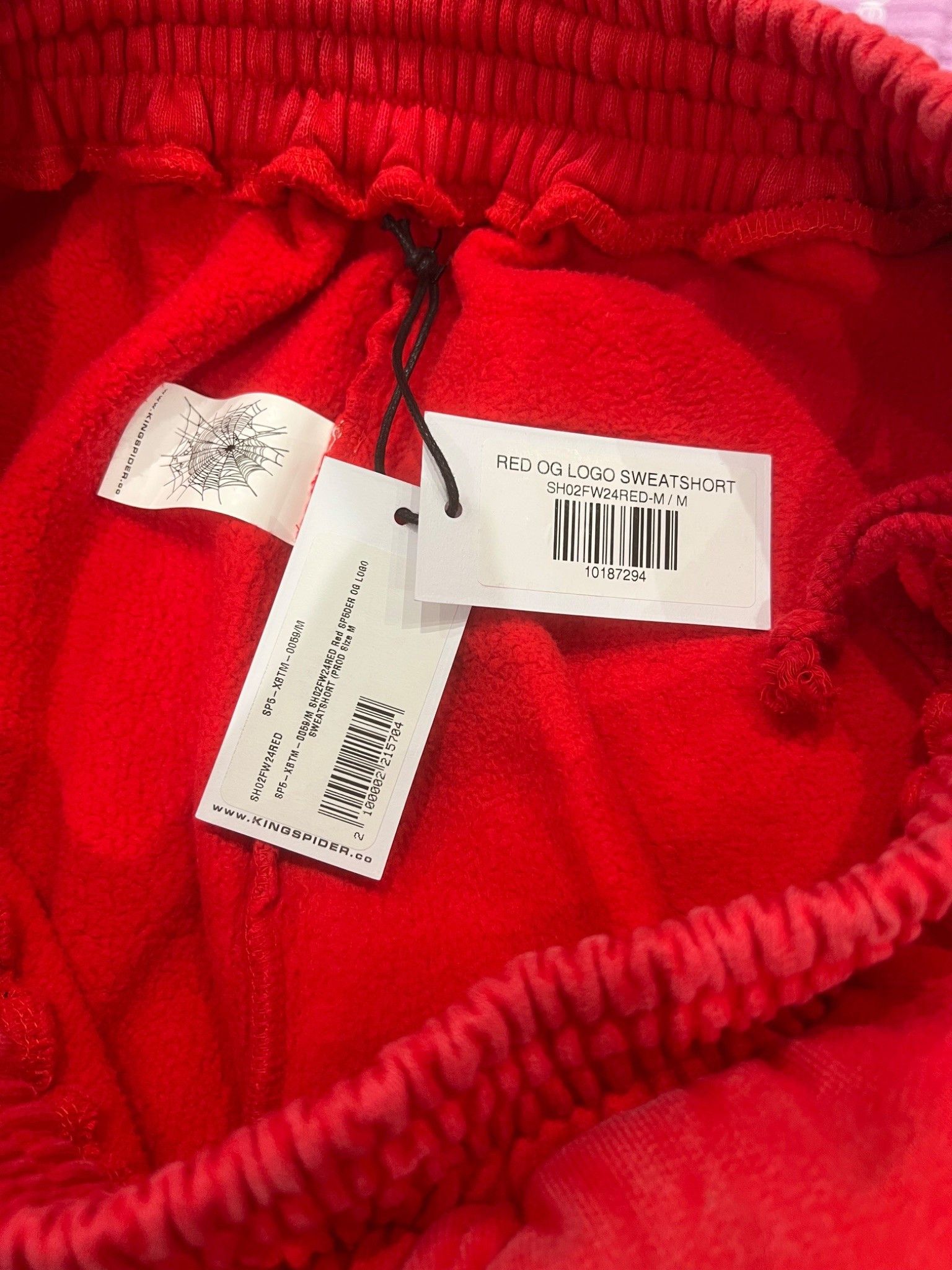 Sp5der Sp5der OG Logo Sweatshort Red Size US 32 / EU 48 - 9 Thumbnail