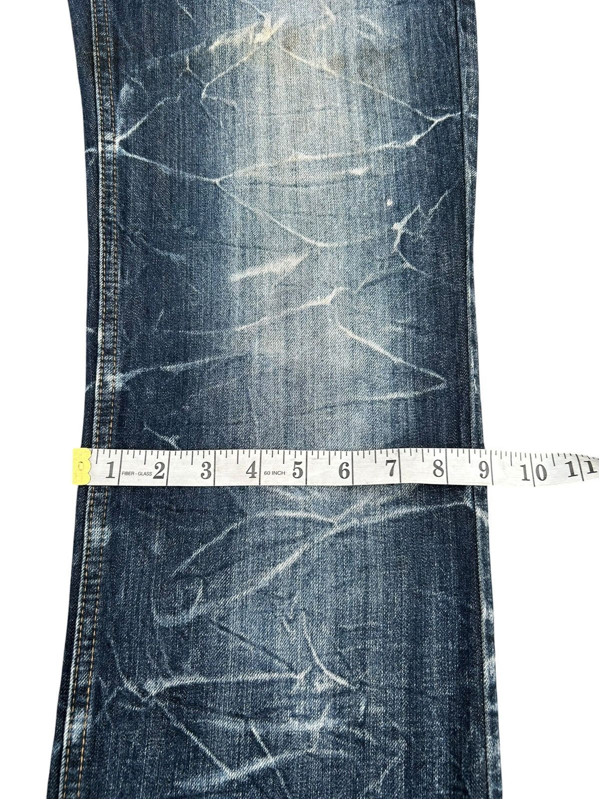 Kapital Nylaus Double Waist Japanese Punk Distressed Denim Jeans Size US 32 / EU 48 - 20 Thumbnail