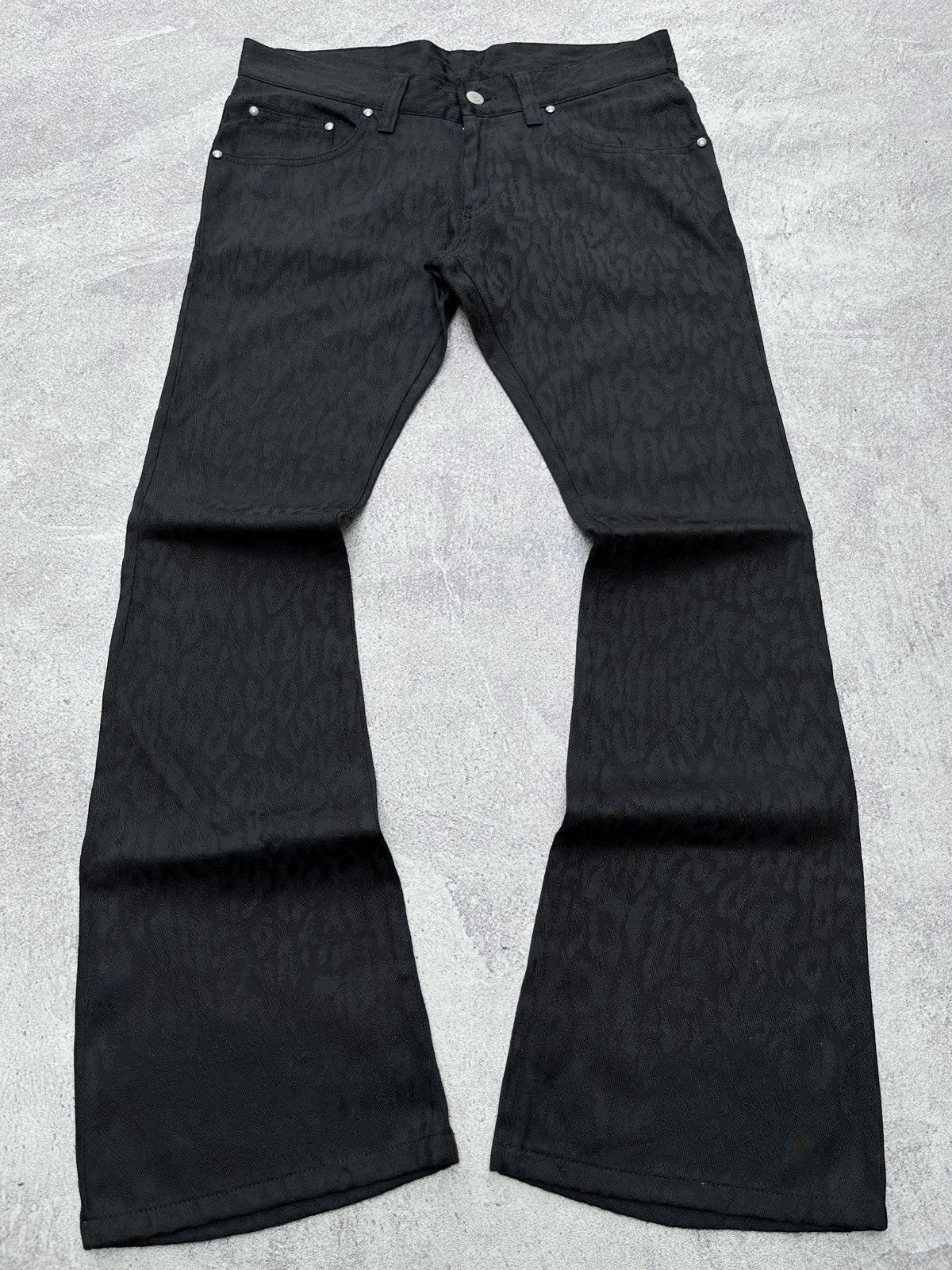 Tornado Mart Tornado mart snake skin pattern flared pants | Grailed