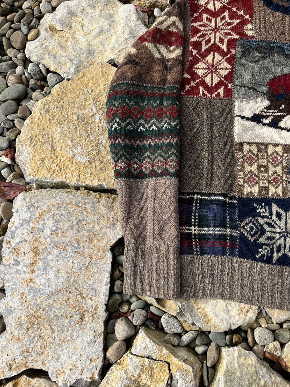 Ralph Lauren Vintage Polo Ralph Lauren 90s sweater hand knit ski kanye Size US L / EU 52-54 / 3 - 8 Thumbnail