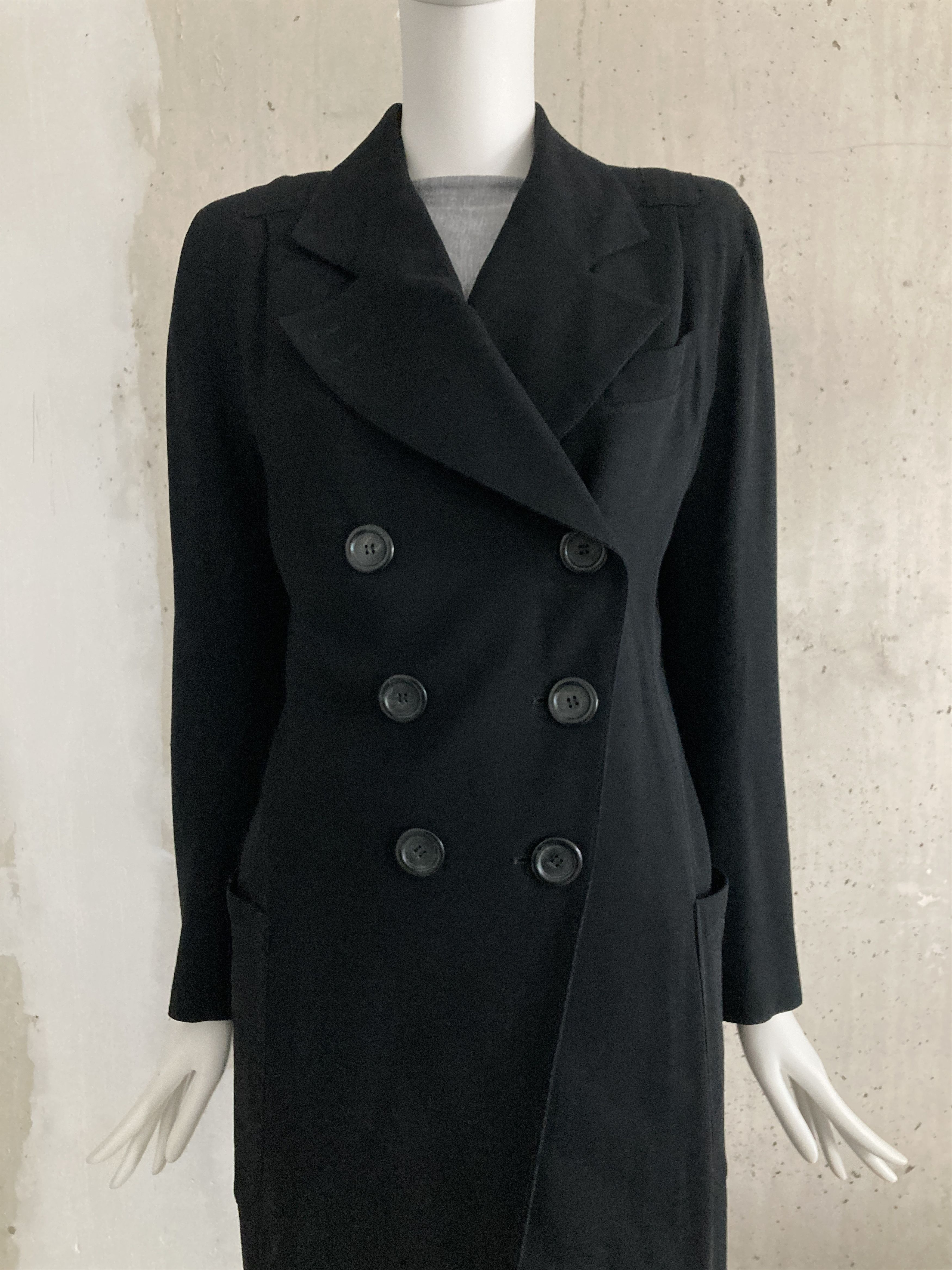 Ann Demeulemeester FW1992 Archive Double Breasted Coat Size S / US 4 / IT 40 - 7 Thumbnail