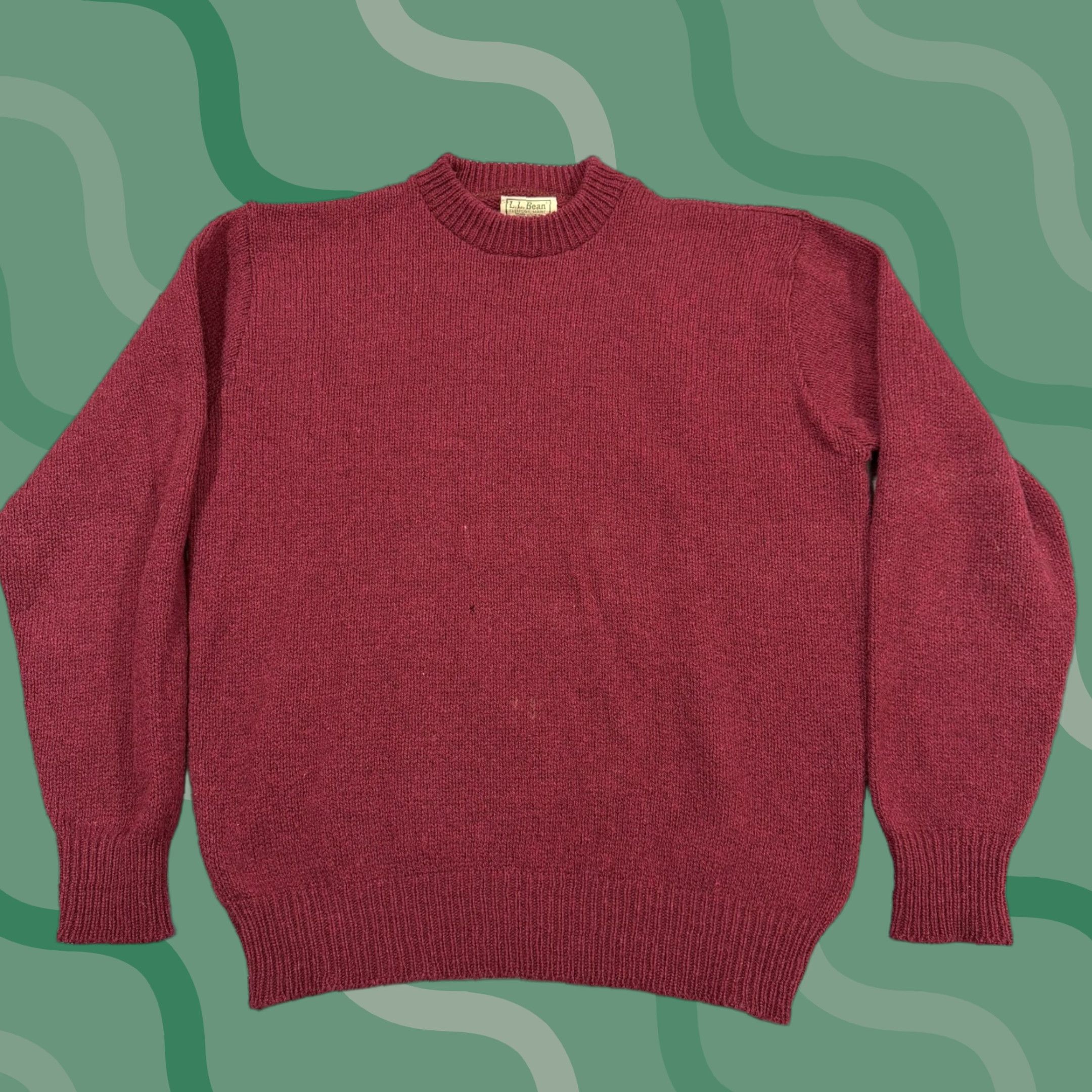 Vintage VINTAGE L.L. Bean Sweater Mens XL Red Wool Blend Crewneck Knit Pullover USA Size US XL / EU 56 / 4 - 1 Thumbnail