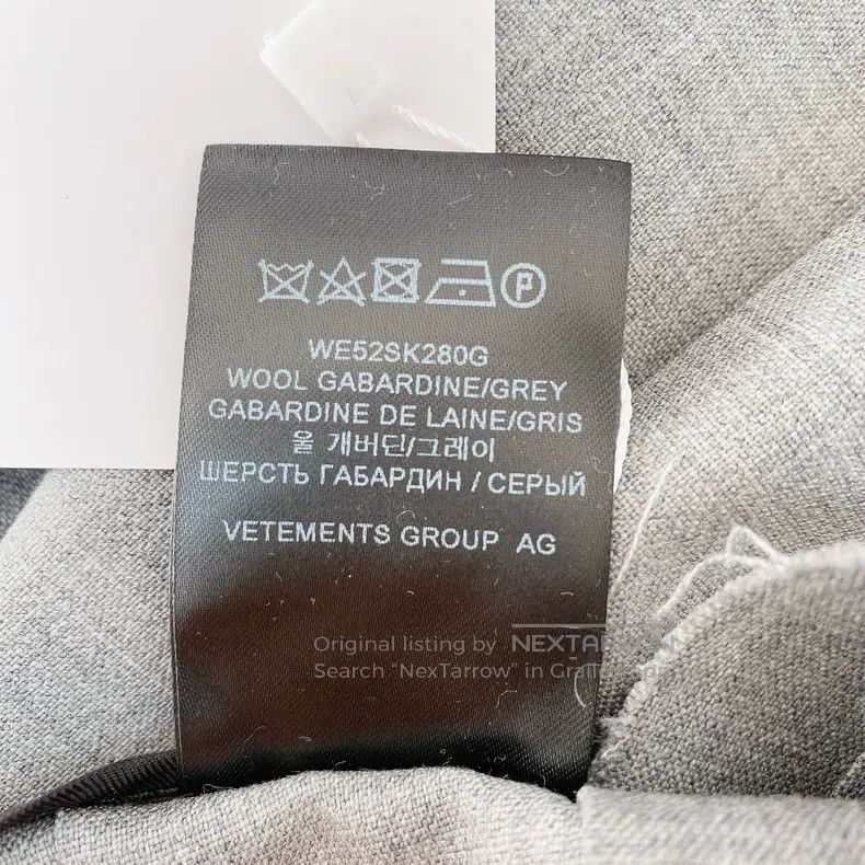 Vetements Vetements size S Gray pleated skirt Size 23" - 8 Thumbnail