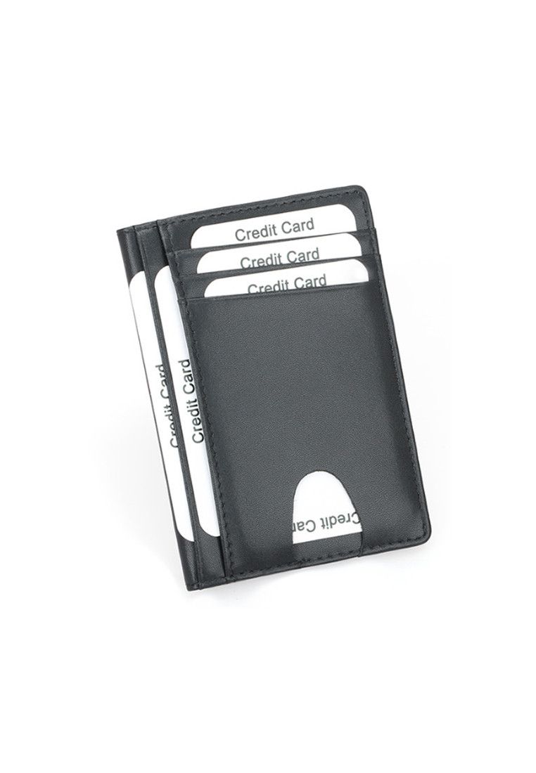 Other Black Grained Leather RFID Card Holder Size ONE SIZE - 2 Thumbnail