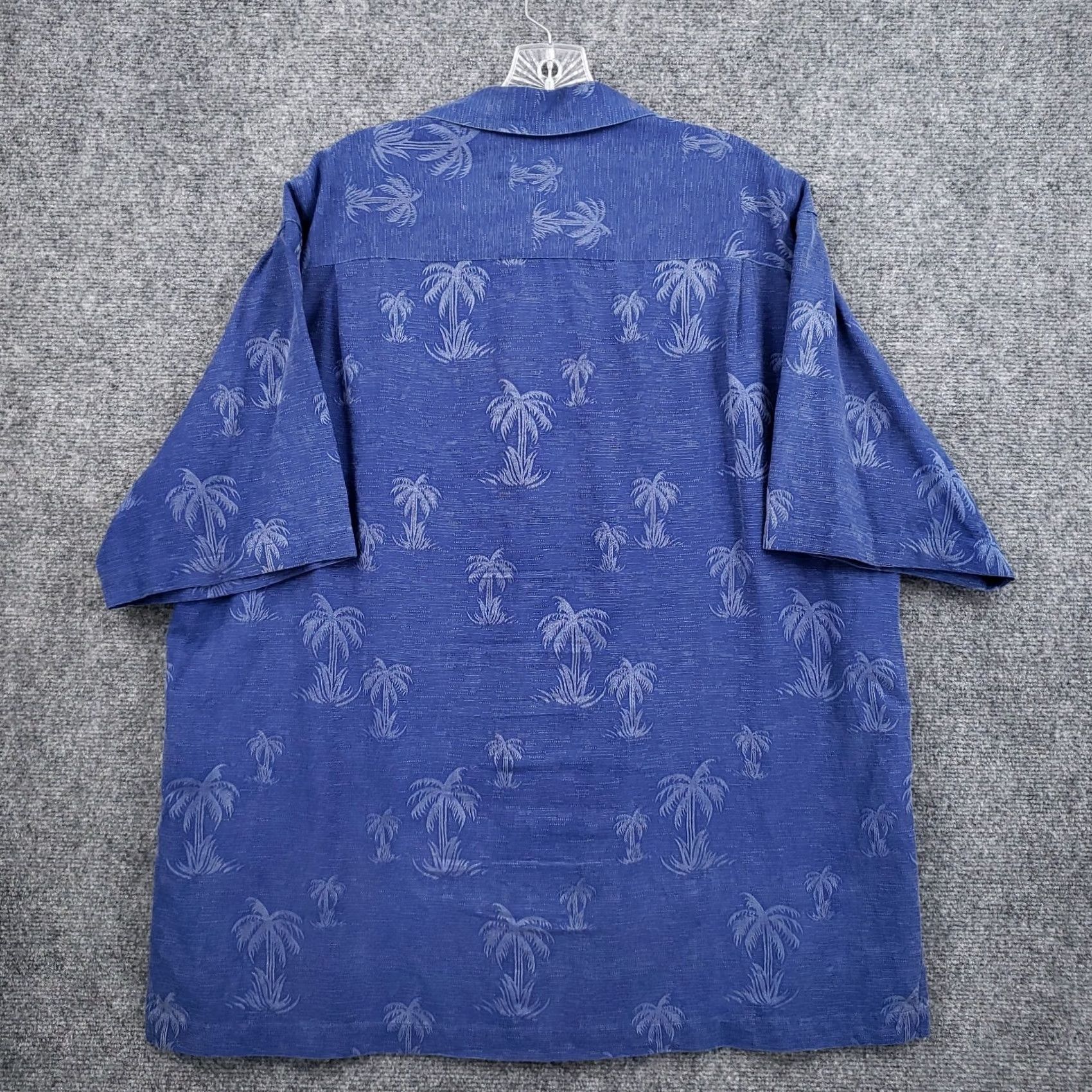 Vintage Caribbean Shirt Mens L Blue Hawaiian Silk Long Sleeve Button Beach Size US L / EU 52-54 / 3 - 2 Thumbnail
