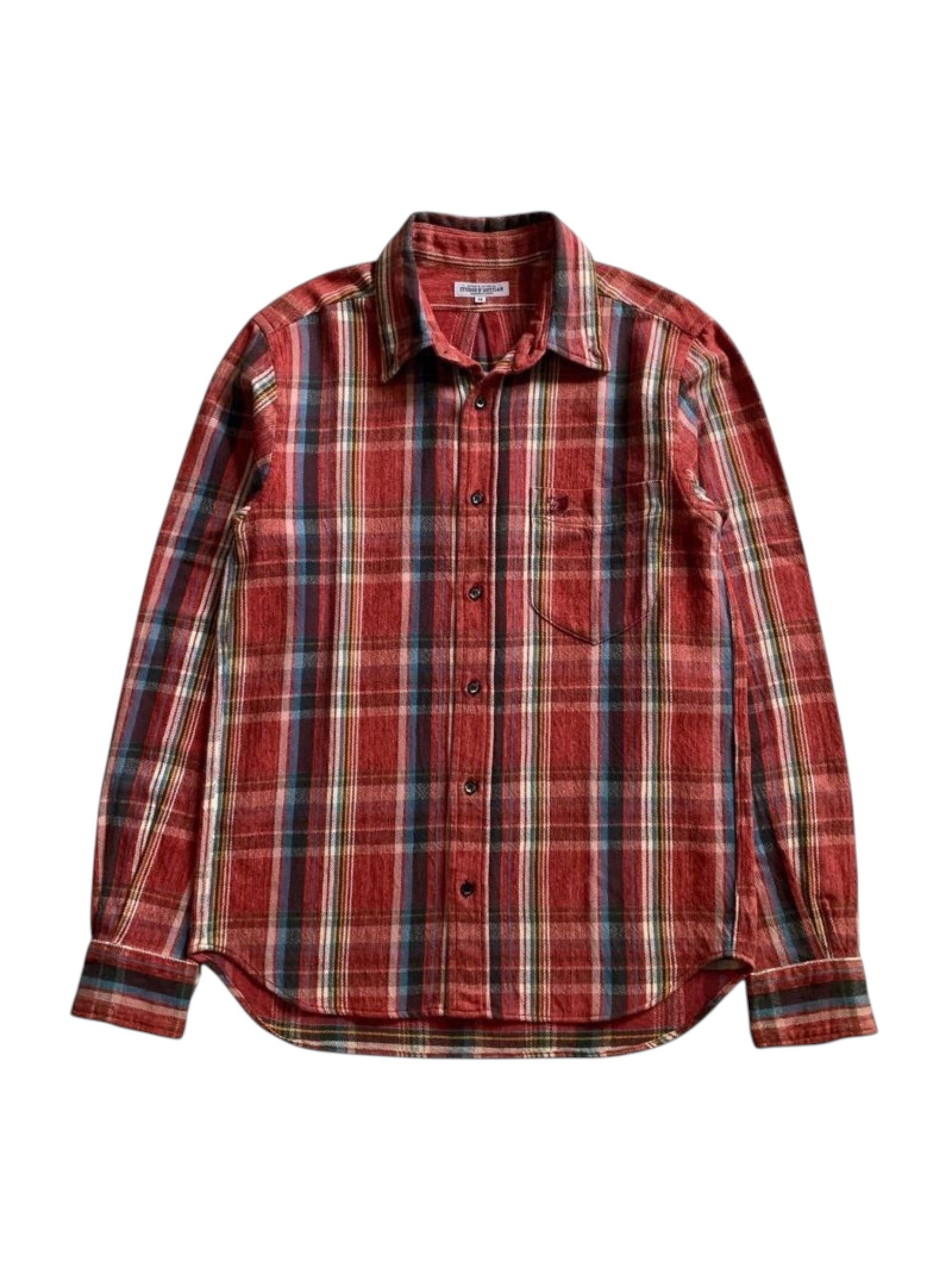 Studio D'Artisan Studio D’artisan Embroidery Button Down Flannel Shirt ...