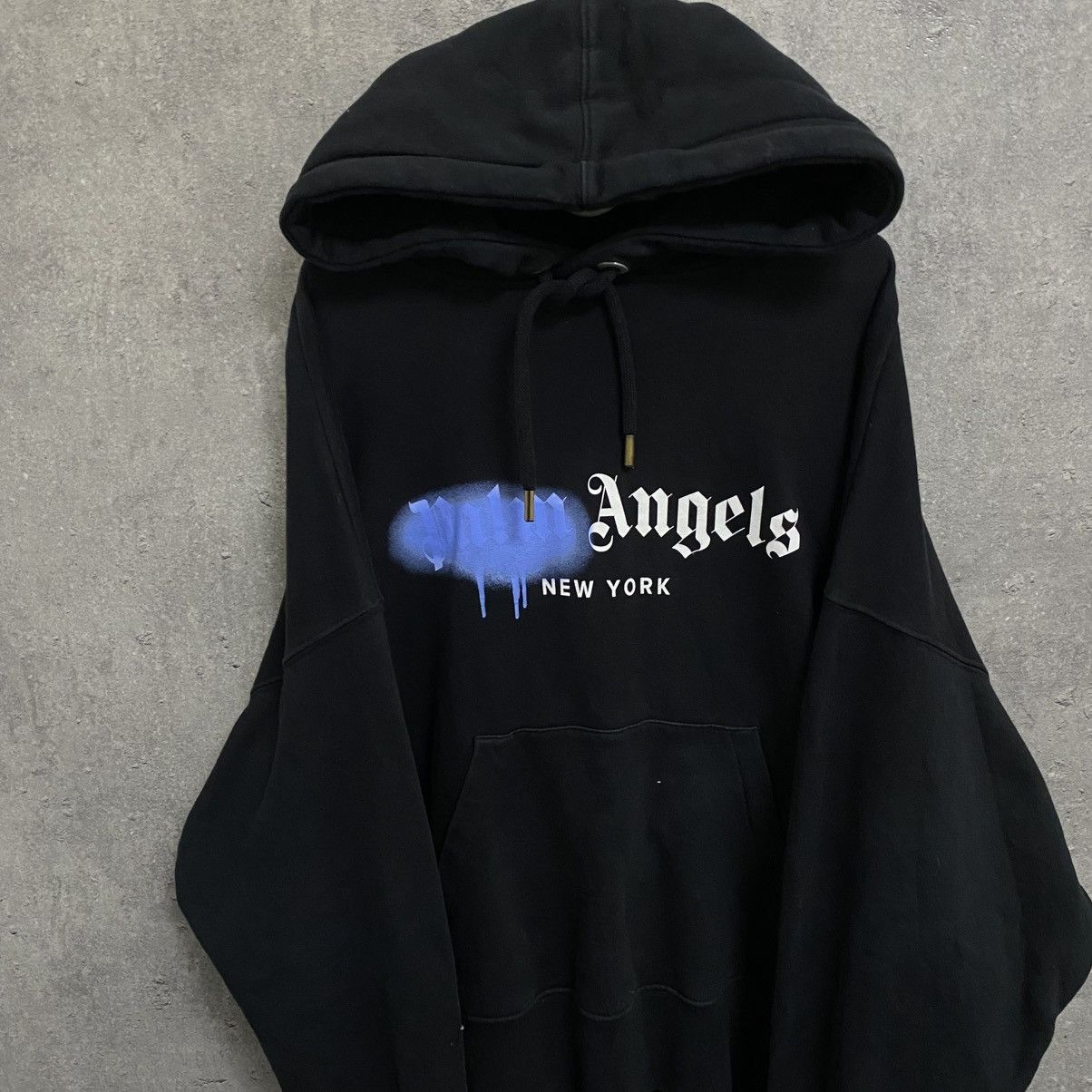 Palm Angels Palm Angels Sprayed Hoodie New York Size US L / EU 52-54 / 3 - 4 Thumbnail