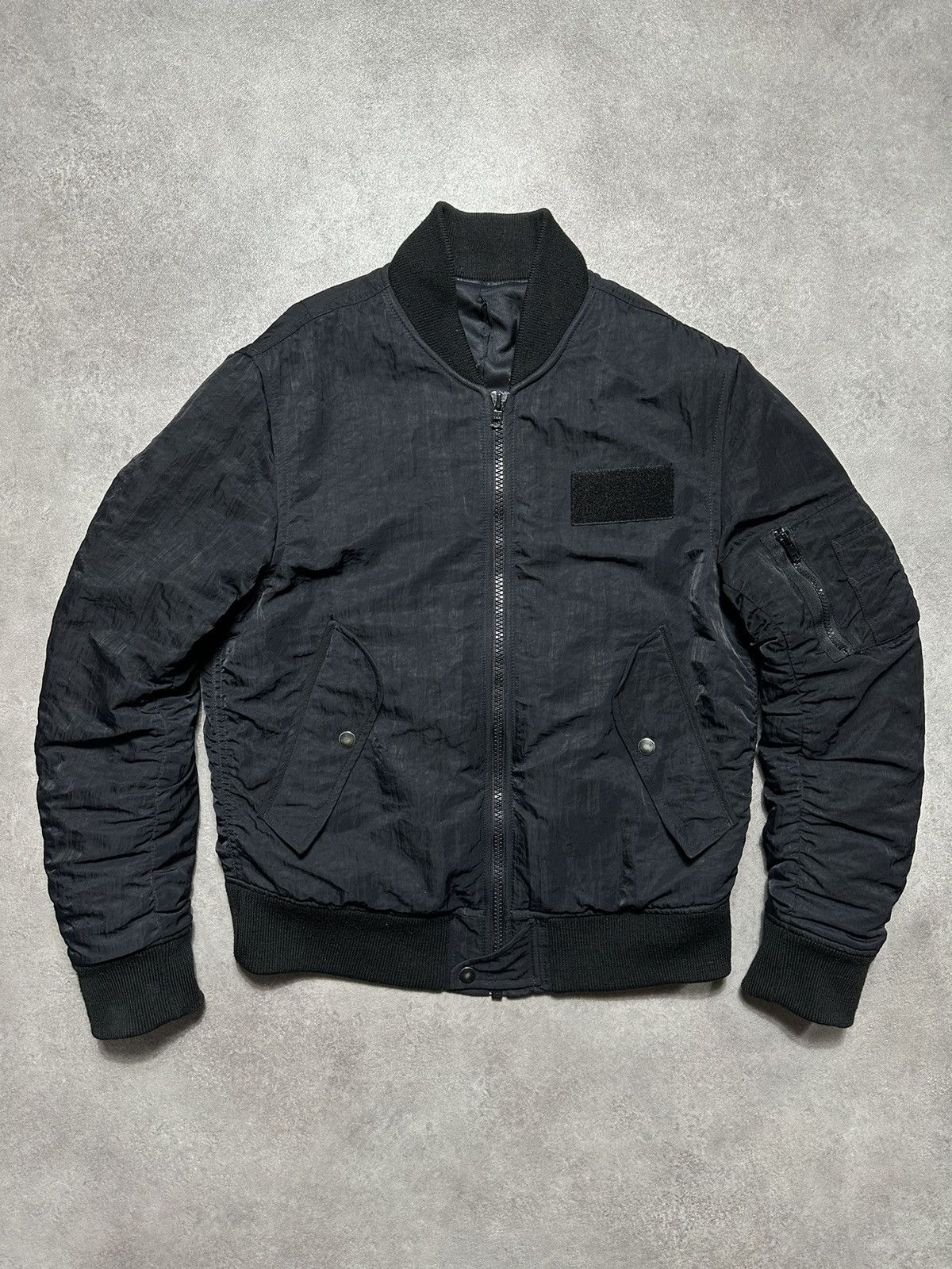 image of Mens Nylon Bomber Acne Studios Buffalo Aw11 Vintage in Black (Size Small)
