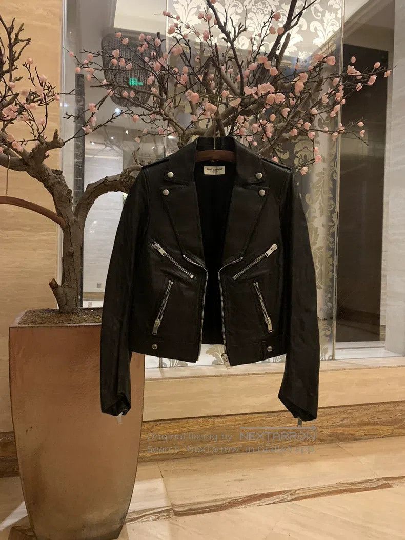 Saint Laurent Paris Saint Laurent Paris Leather Jacket Size S / US 4 / IT 40 - 1 Thumbnail