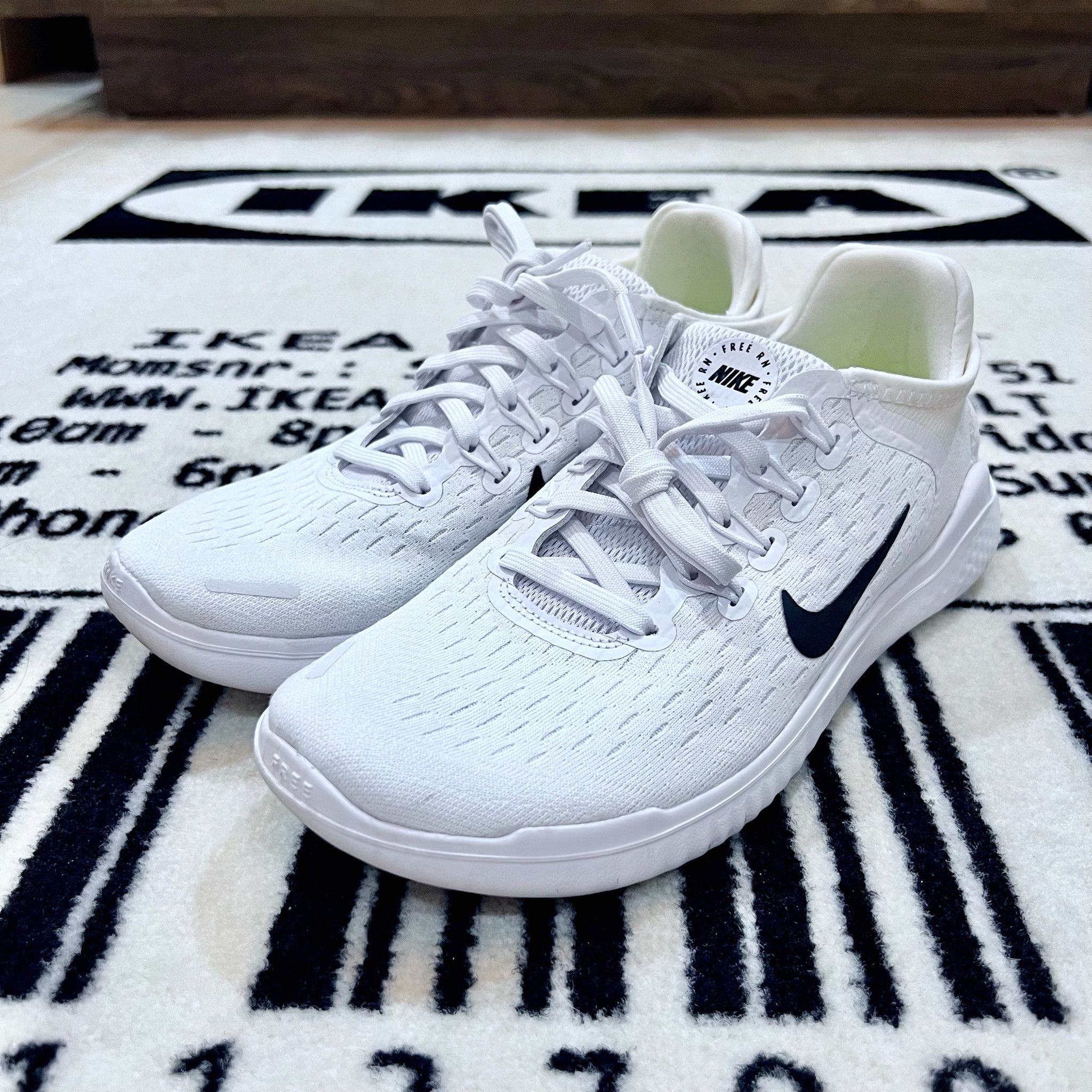 Nike Nike Free RN 2018 Women's Running Shoes White Size US 6.5 / IT 36.5 - 2 Thumbnail