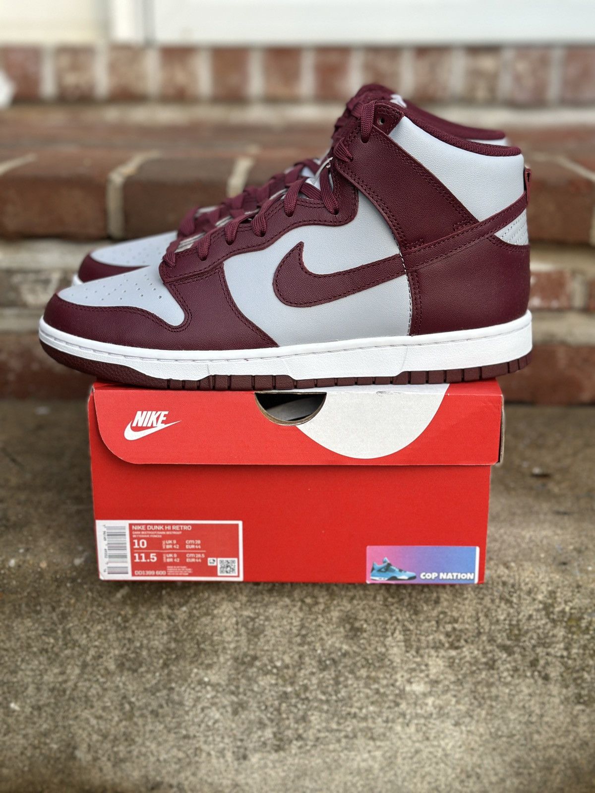Nike Nike Dunk High Beetroot (10M) Size US 10 / EU 43 - 2 Thumbnail