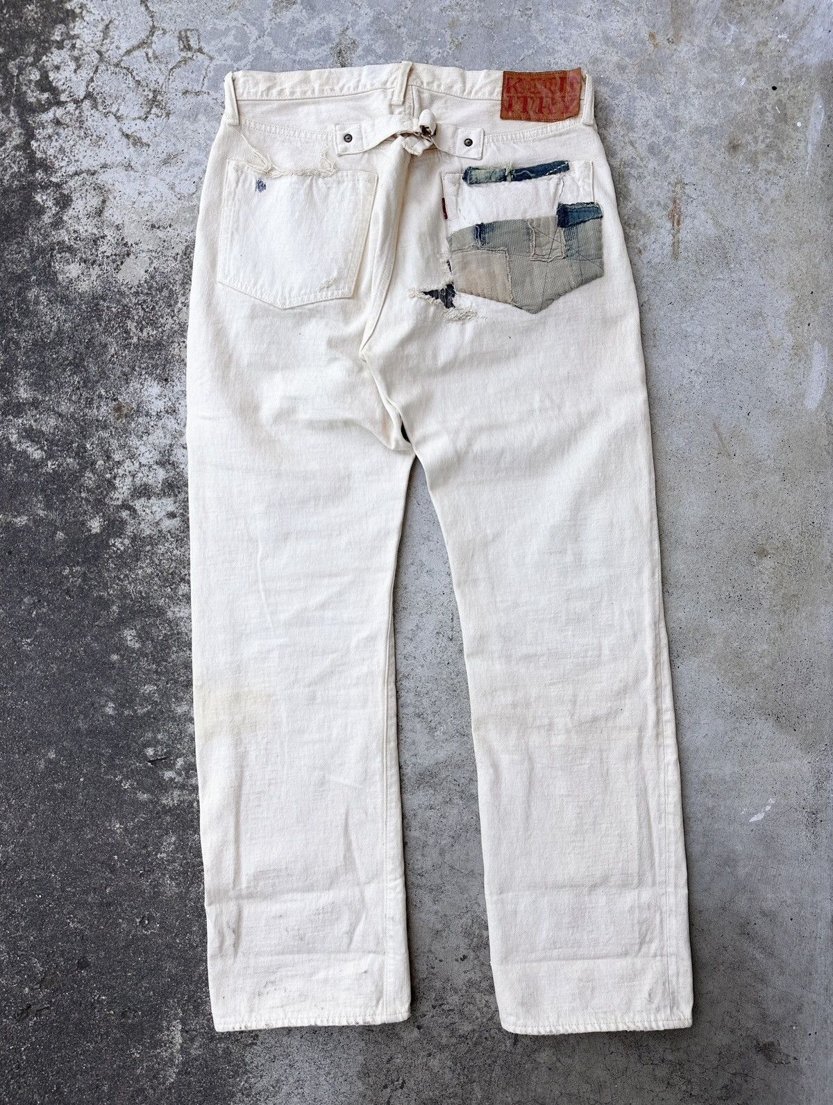 Kapital Kountry 2012 Kountry Selvedge Buckleback Boro Denim Patchwork jean Size US 34 / EU 50 - 3 Thumbnail