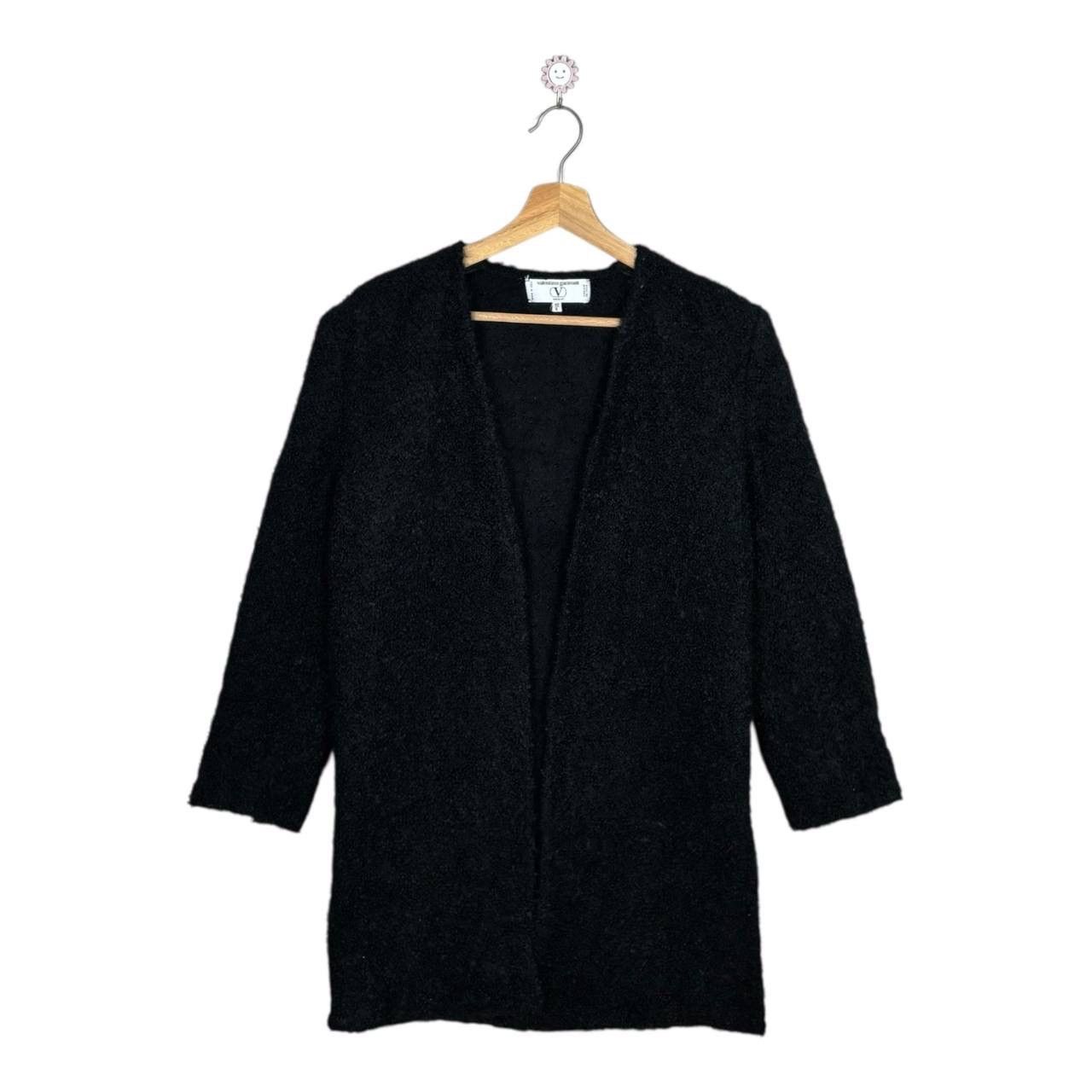 Valentino Vintage Valentino Miss V Mohair Wool Cardigan Jacket Black Size M / US 6-8 / IT 42-44 - 1 Thumbnail