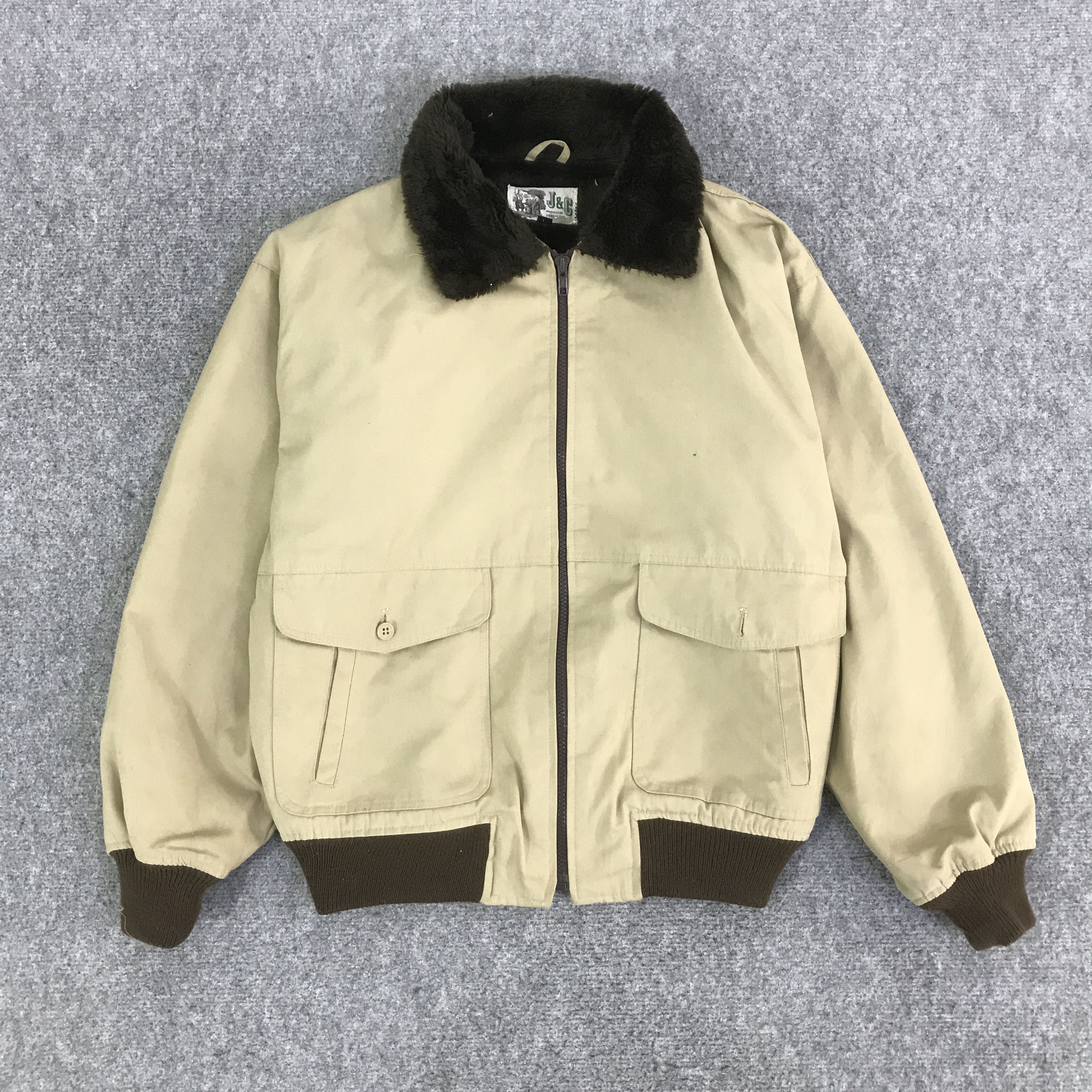 Japanese Brand J&C WORKWEAR UNIFORM BOMBER JACKET K121B8 Size US L / EU 52-54 / 3 - 1 Thumbnail