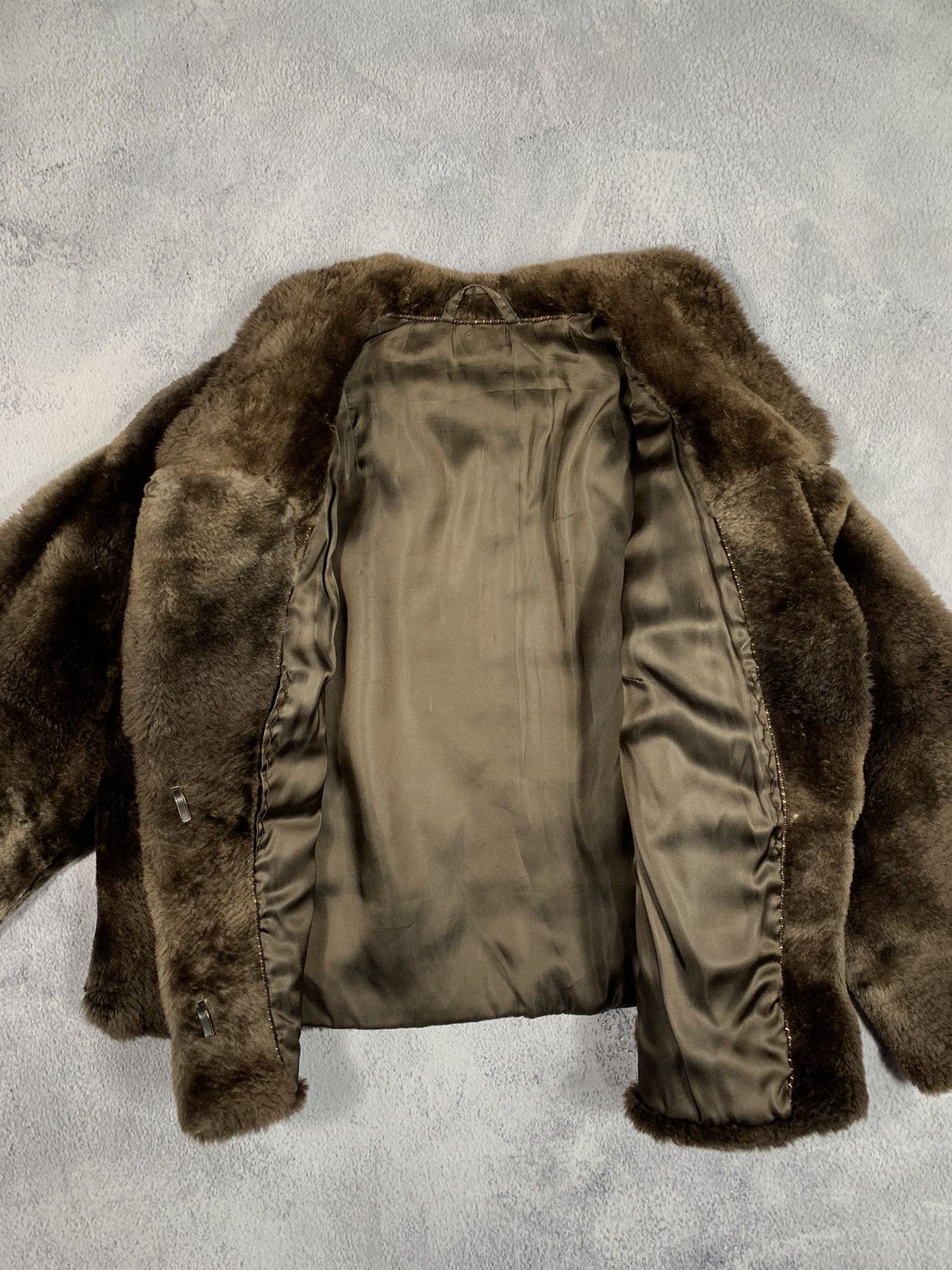 Vintage Vintage Y2K real Fur cropped coat jacket AvantGarde 00s Size M / US 6-8 / IT 42-44 - 3 Thumbnail