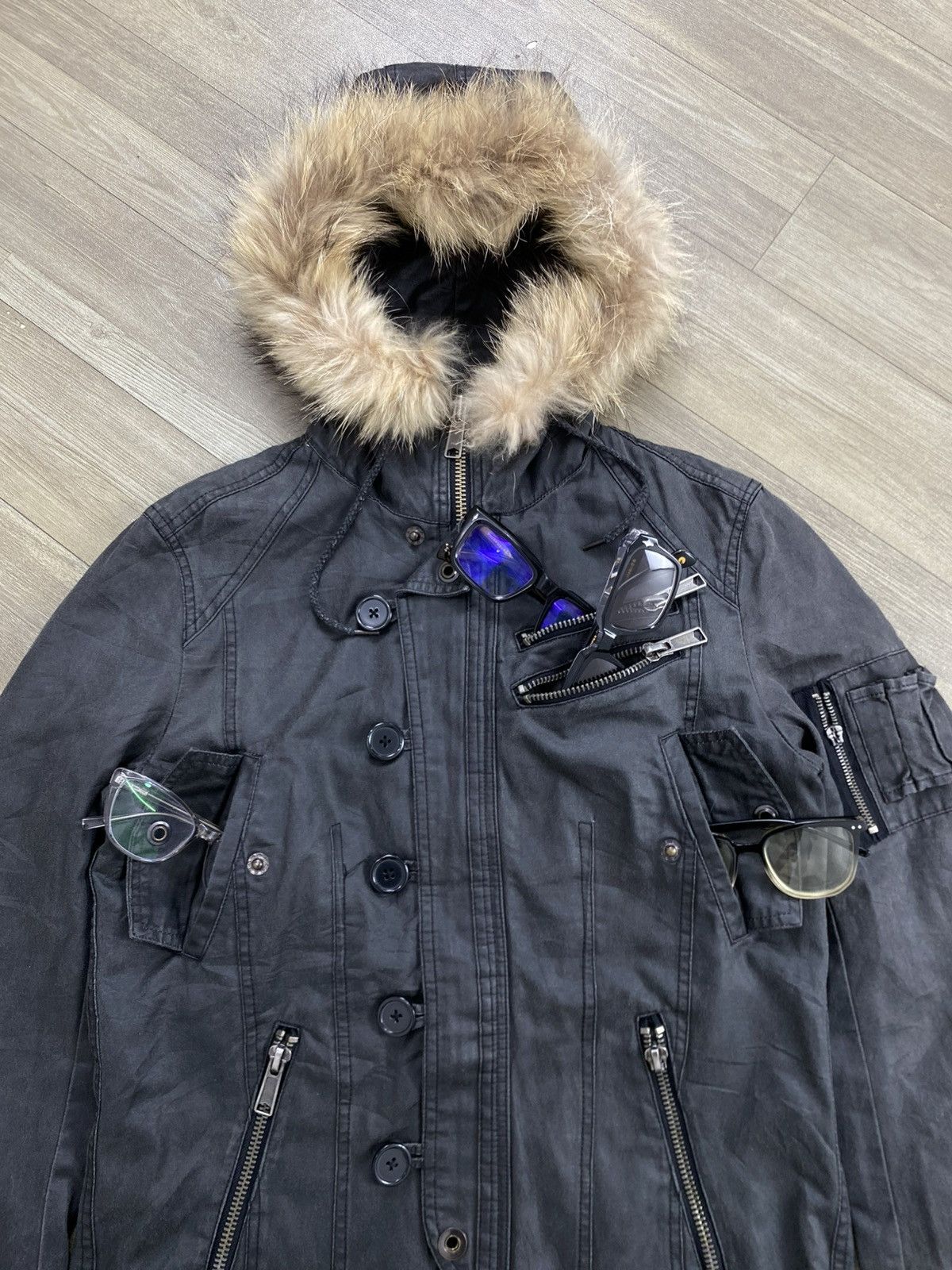 semanticdesign 2000s Semanticdesign Punk Seditionaries Military Fur Jacket Size US L / EU 52-54 / 3 - 3 Thumbnail