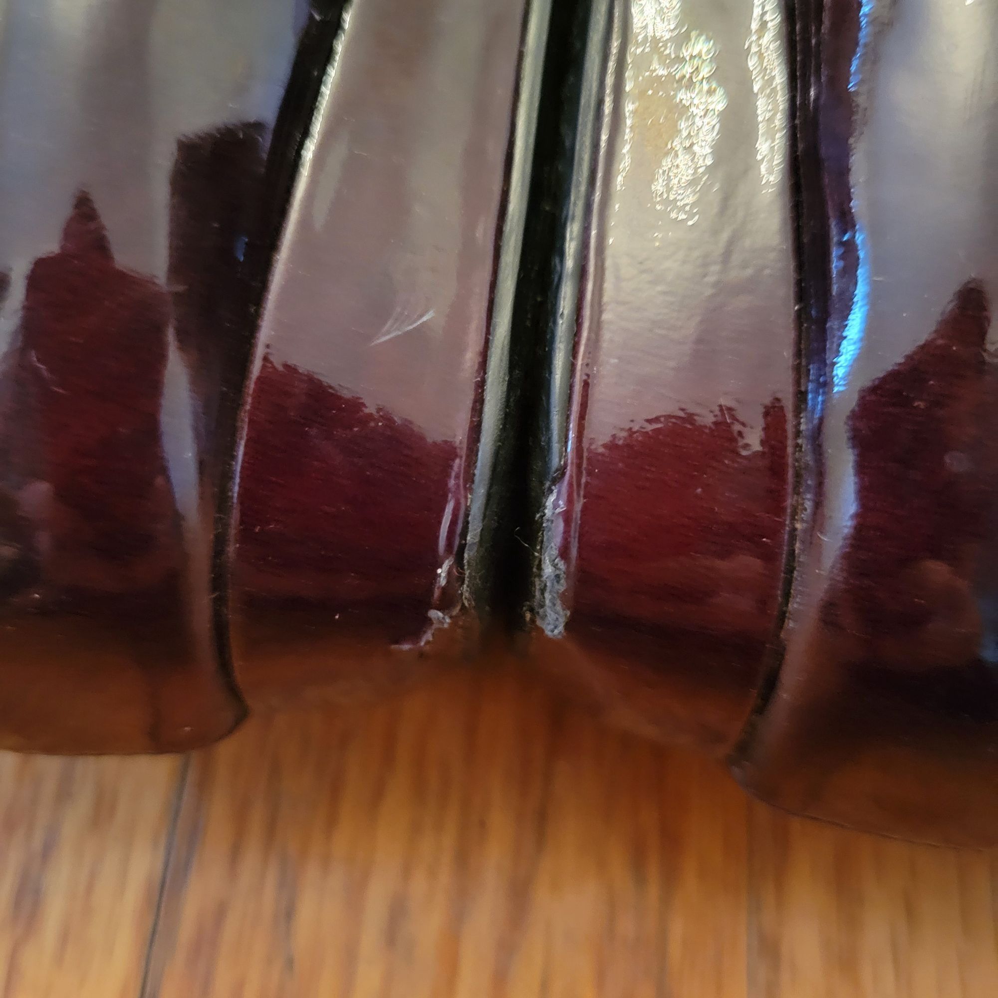Stuart Weitzman Stuart Weitzman Burgundy Patent Leather Flats With Buckle De Size US 8 / IT 38 - 7 Thumbnail