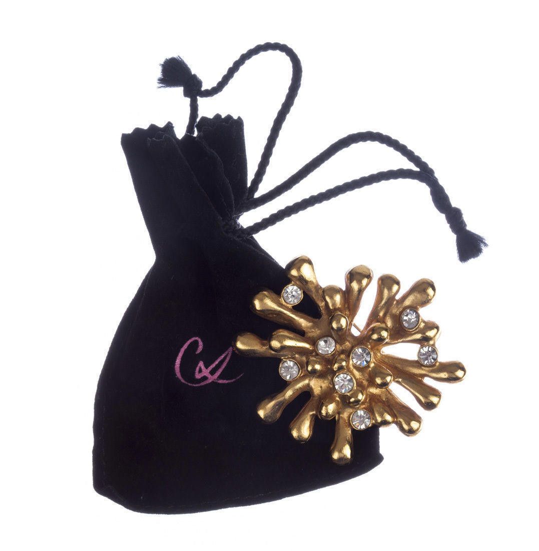 Christian Lacroix Christian LaCroix Abstract Starburst Rhinestone Brooch Size ONE SIZE - 6 Thumbnail