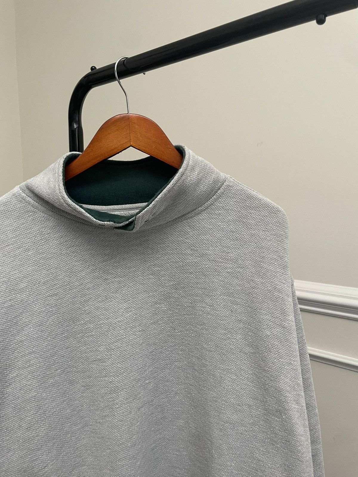 Vintage Vintage 90s Green Shawl Collar Sweatshirt Polo Ralph Lauren Size US L / EU 52-54 / 3 - 2 Thumbnail