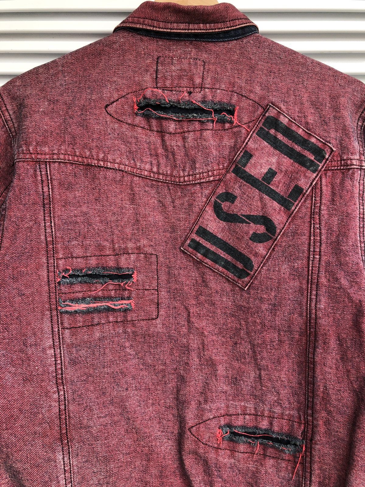 Japanese Brand Vintage Used by Elie Punk Denim Jacket Size US L / EU 52-54 / 3 - 4 Thumbnail