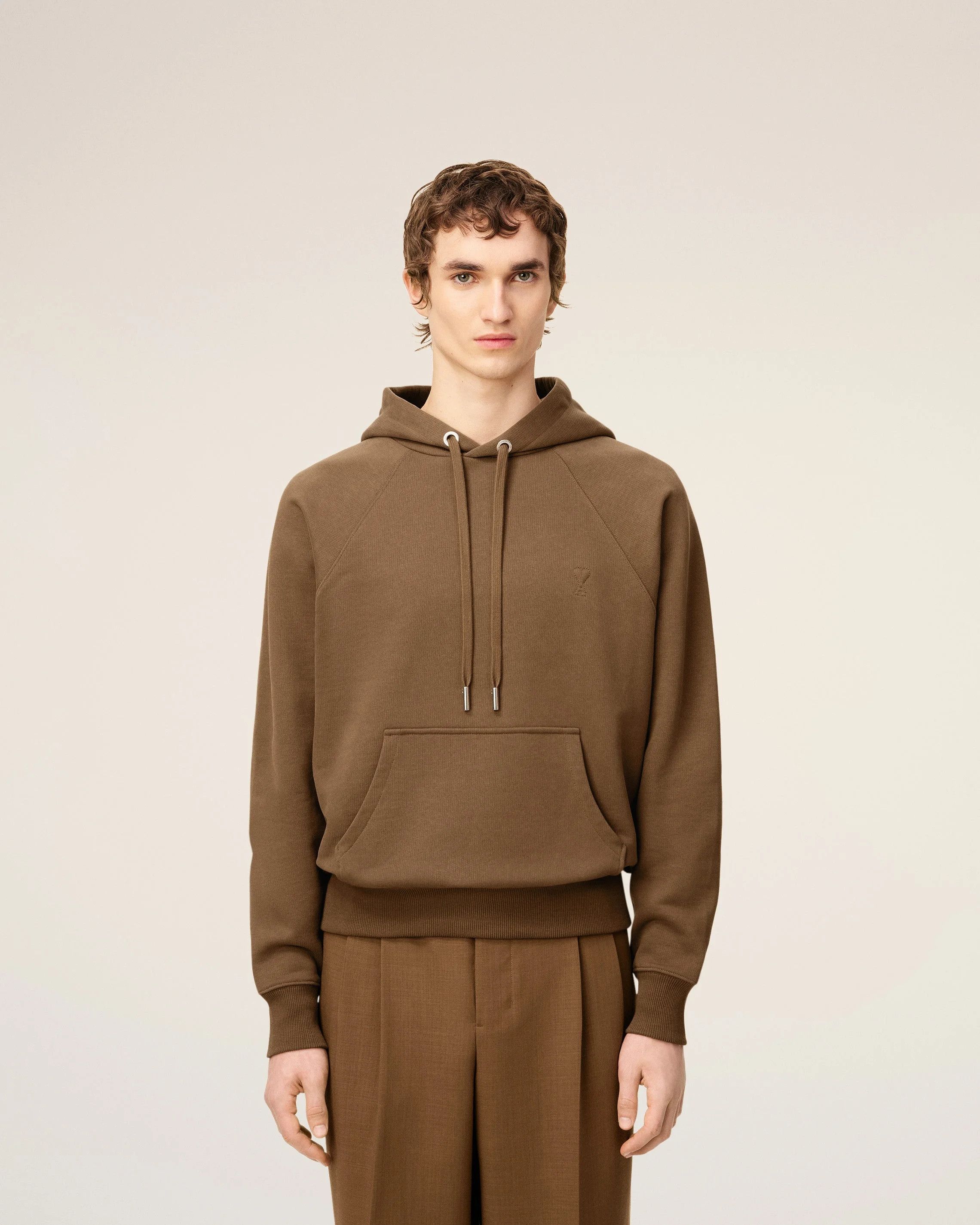 AMI os11x0226 Ami De Coeur Hoodie In Brown Size US M / EU 48-50 / 2 - 4 Thumbnail