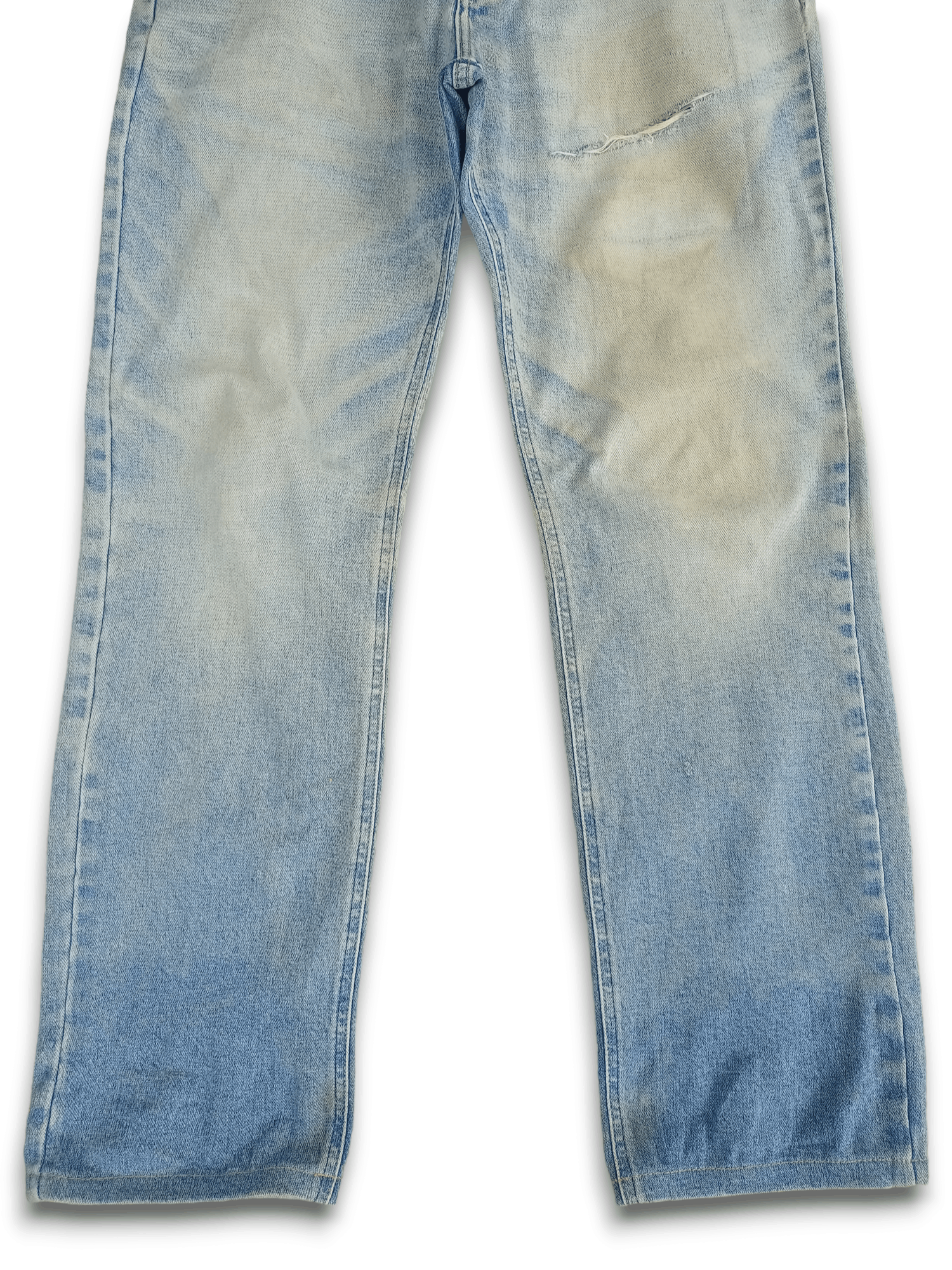 Wrangler SALES🔥Vintage Wrangler Washed Blue Distressed Loose Jeans Size US 28 / EU 44 - 7 Thumbnail