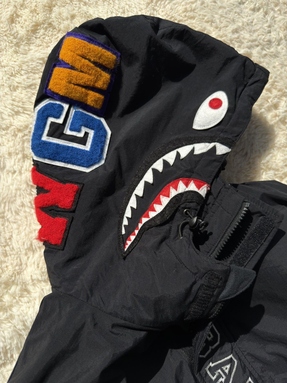 Bape BAPE Relaxed Shark Hoodie Jacket Black M Size US M / EU 48-50 / 2 - 2 Thumbnail