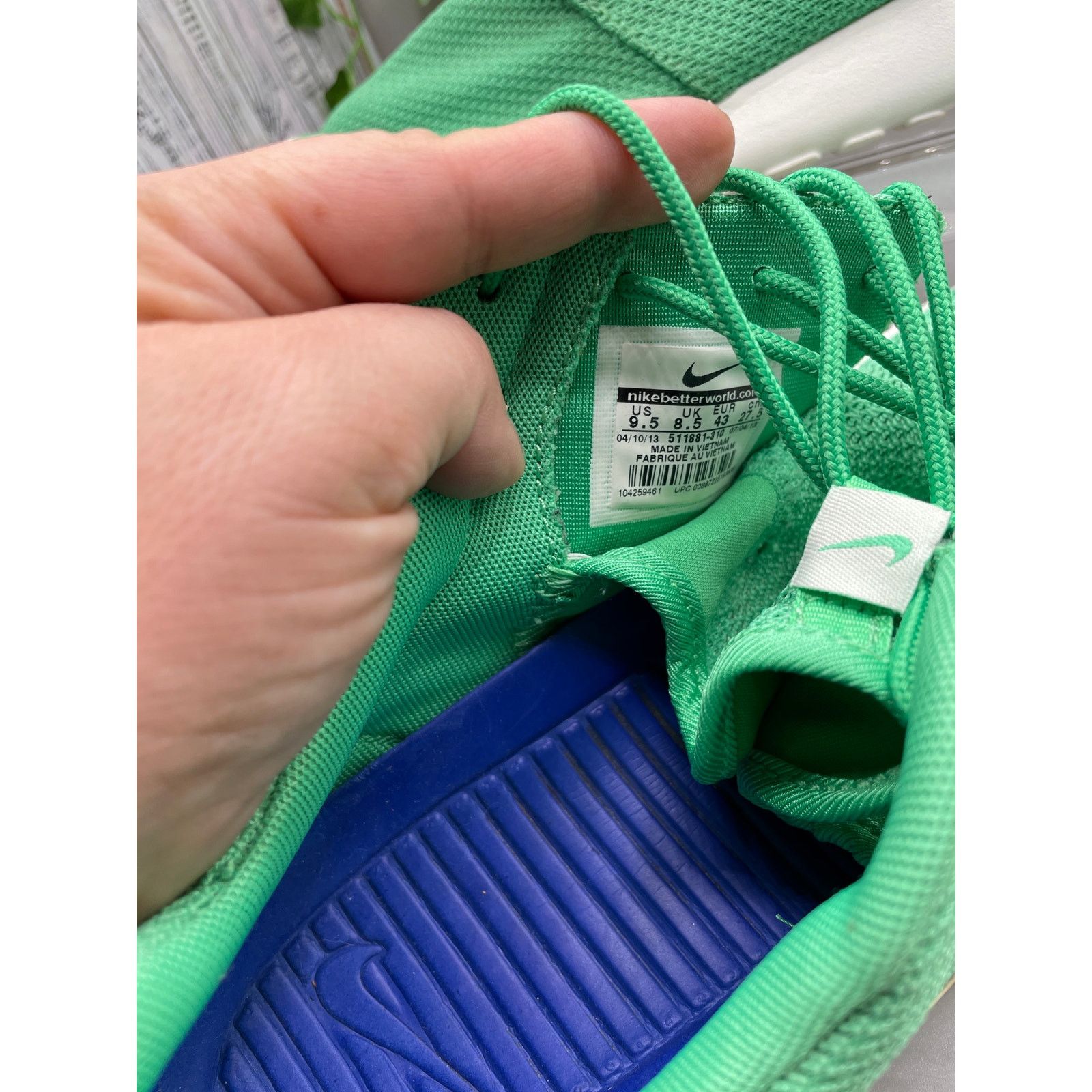 Nike Nike Roshe Run Gamma Green Men’s Athletic Running Shoes 9.5 Size US 9.5 / EU 42-43 - 5 Thumbnail