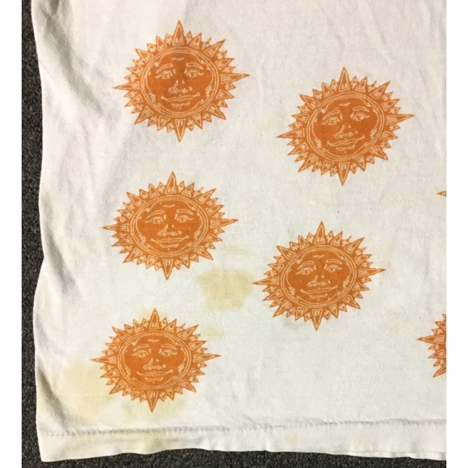 Moonstar VINTAGE All Over Print Shirt M L White 80s Sun Faded Distressed AOP Single Stitch Eclipse 90s Grunge Beach Surf Rock USA Mens Shirt Size US M / EU 48-50 / 2 - 4 Thumbnail