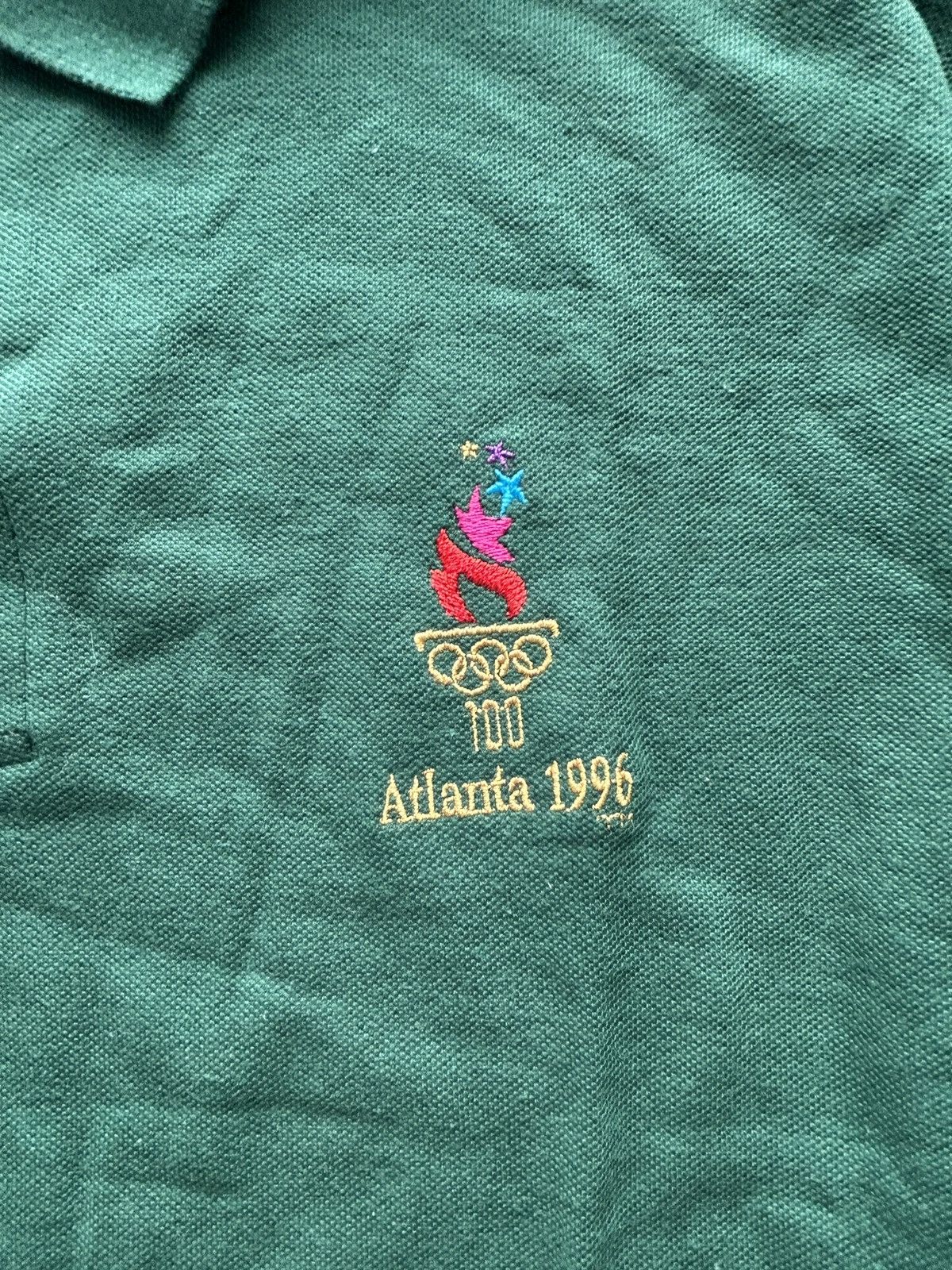 USA Olympics BNWT Vintage 90s USA Olympics Polo Shirt Size US L / EU 52-54 / 3 - 3 Thumbnail